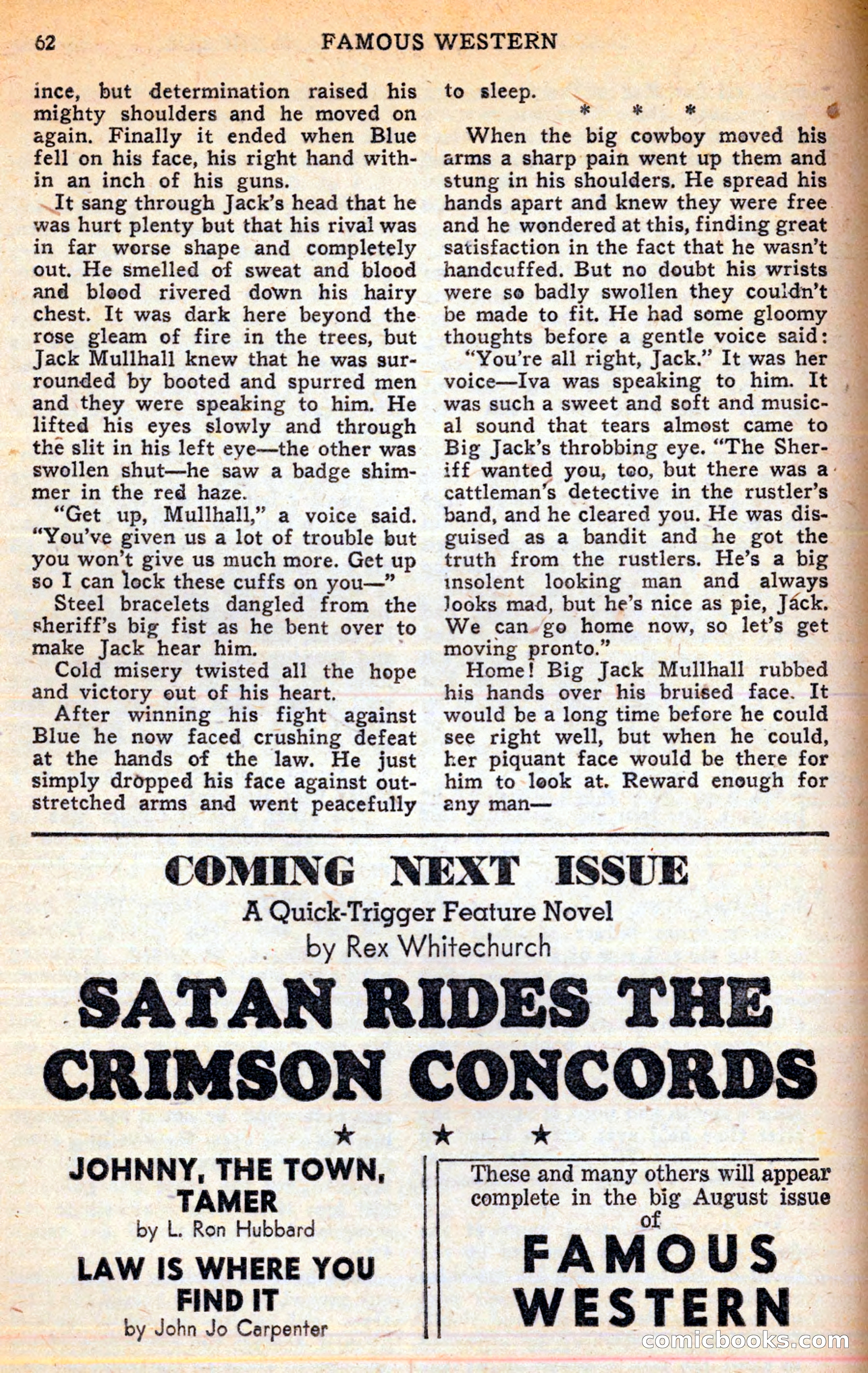 Famous Western, June 1949 — page 62 of 100