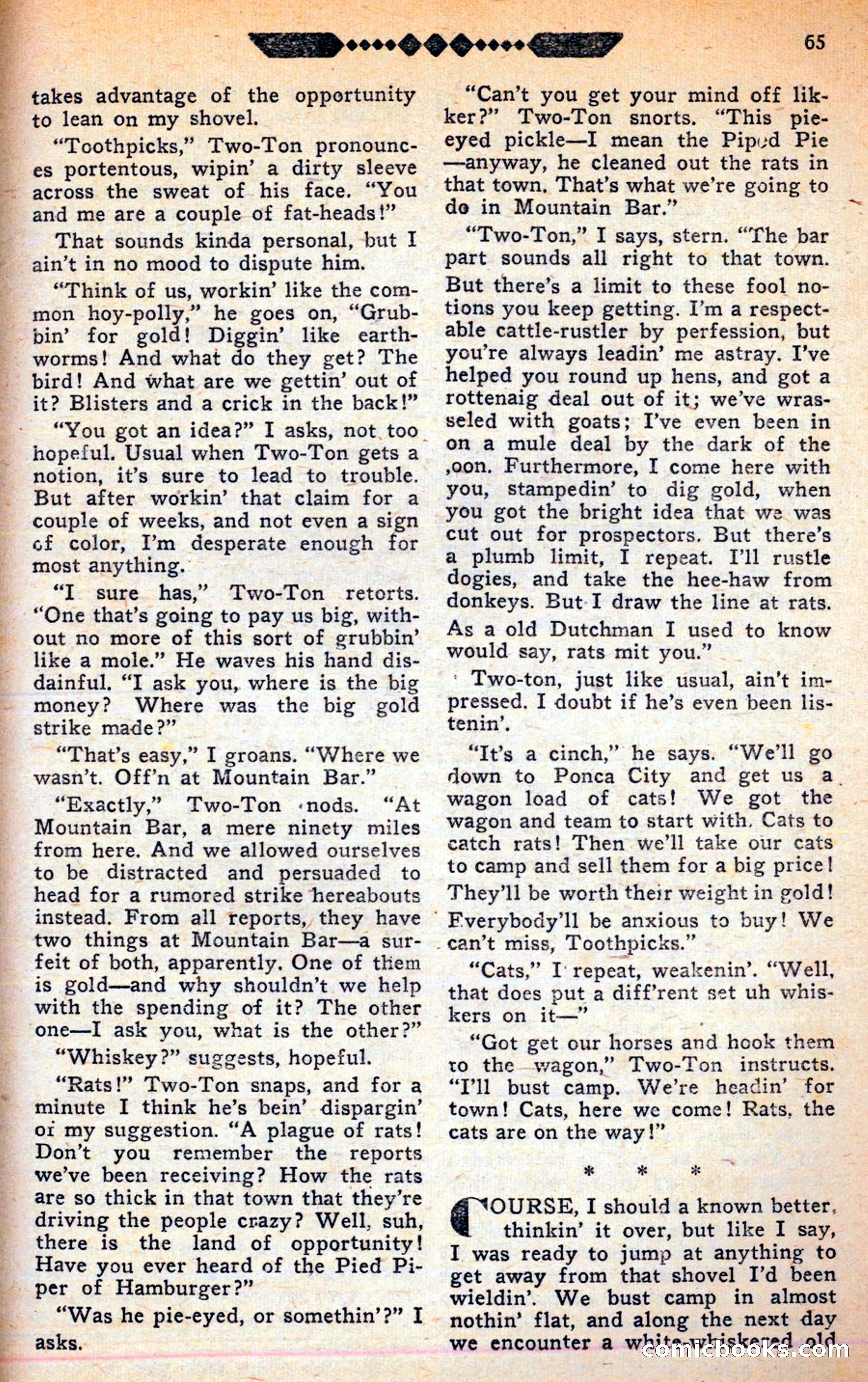 Famous Western, June 1949 — page 65 of 100