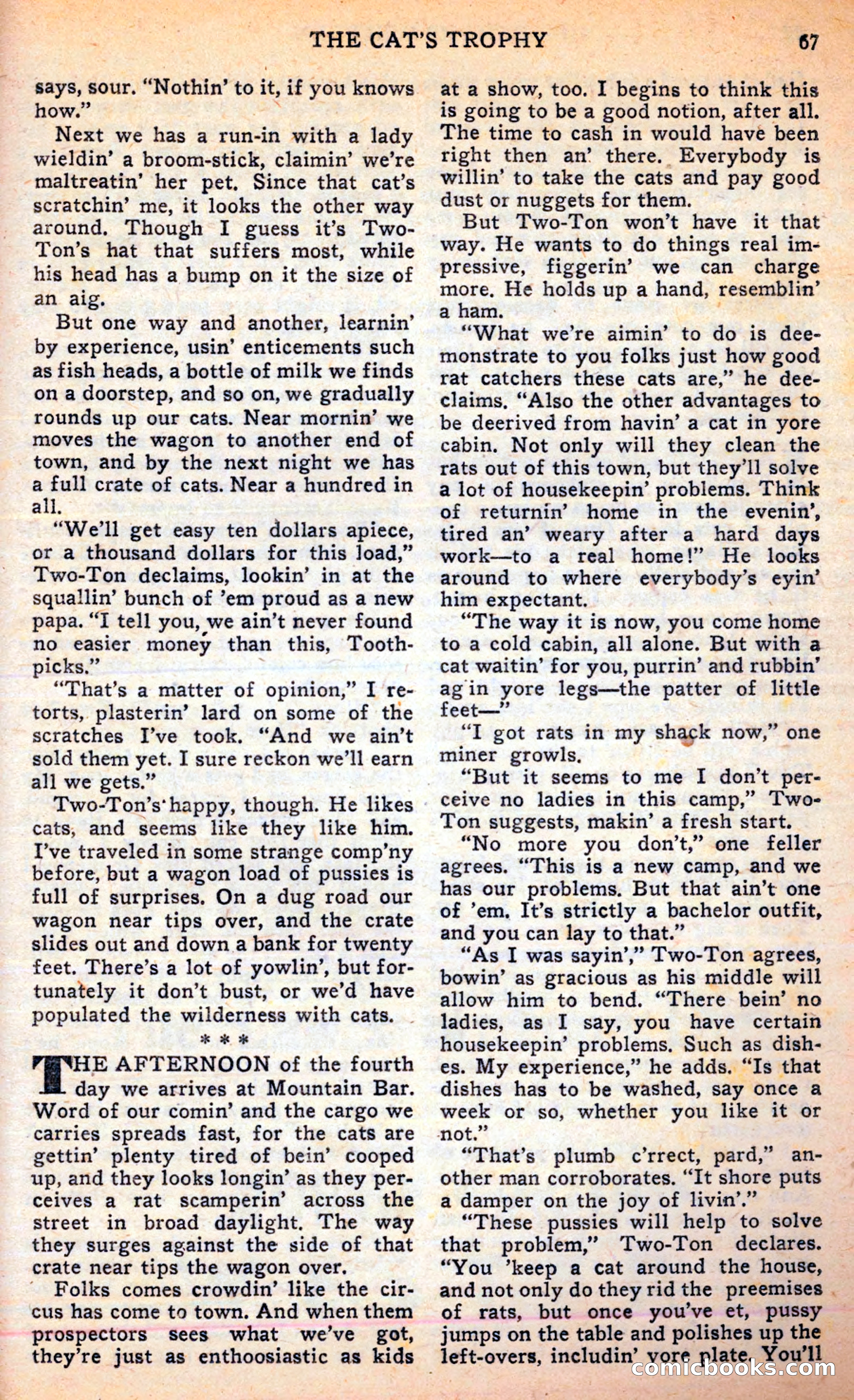 Famous Western, June 1949 — page 67 of 100