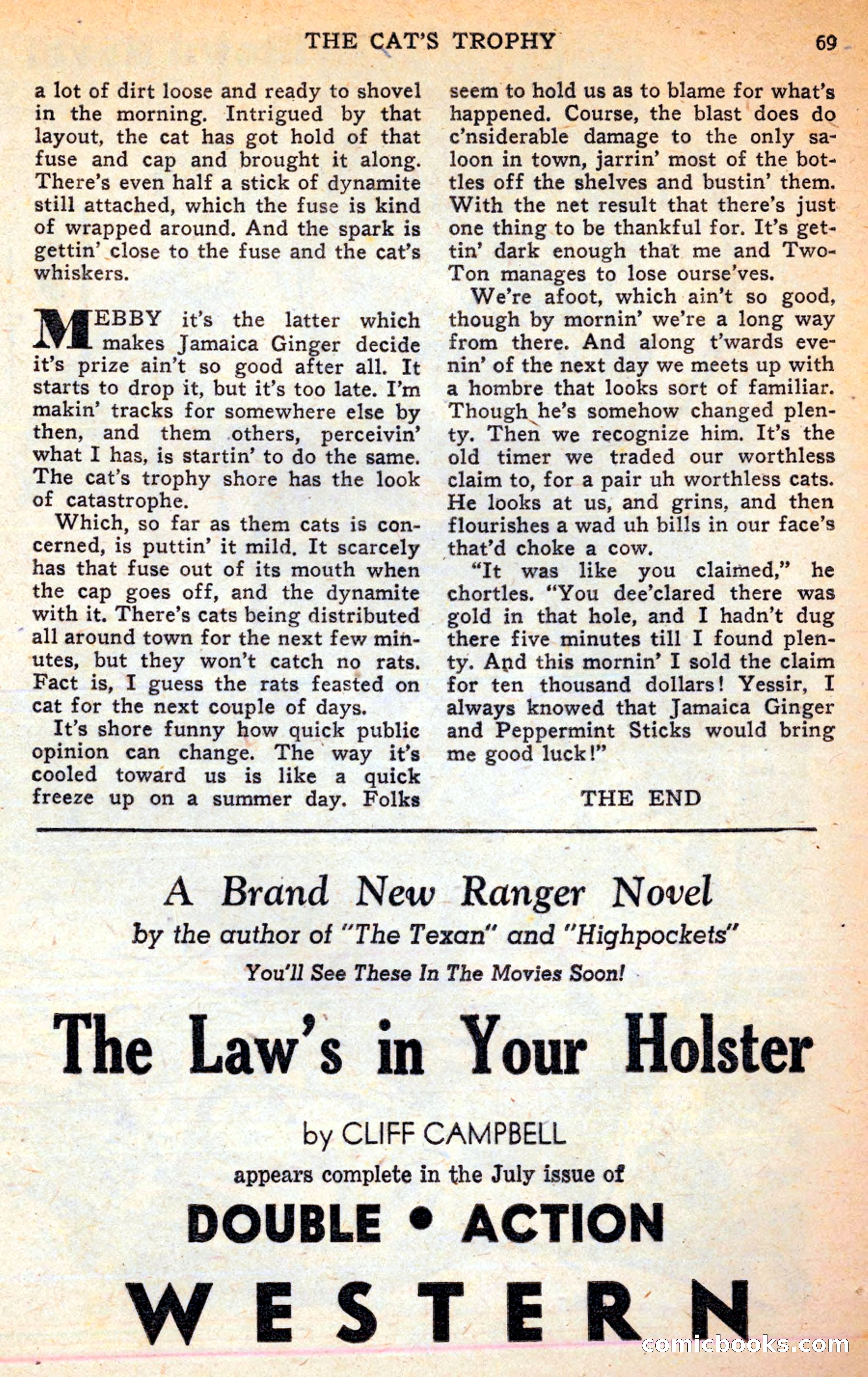 Famous Western, June 1949 — page 69 of 100
