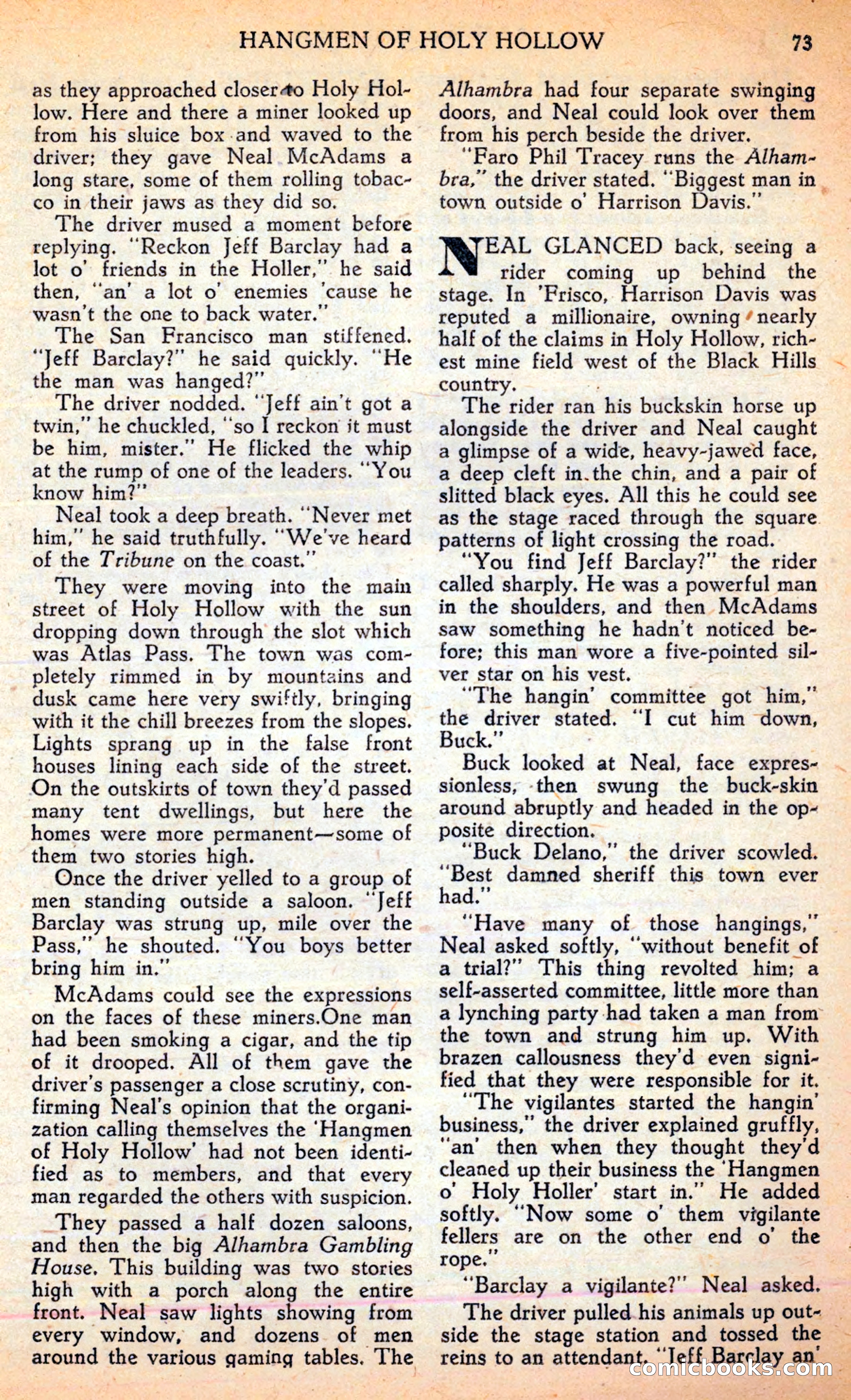Famous Western, June 1949 — page 73 of 100