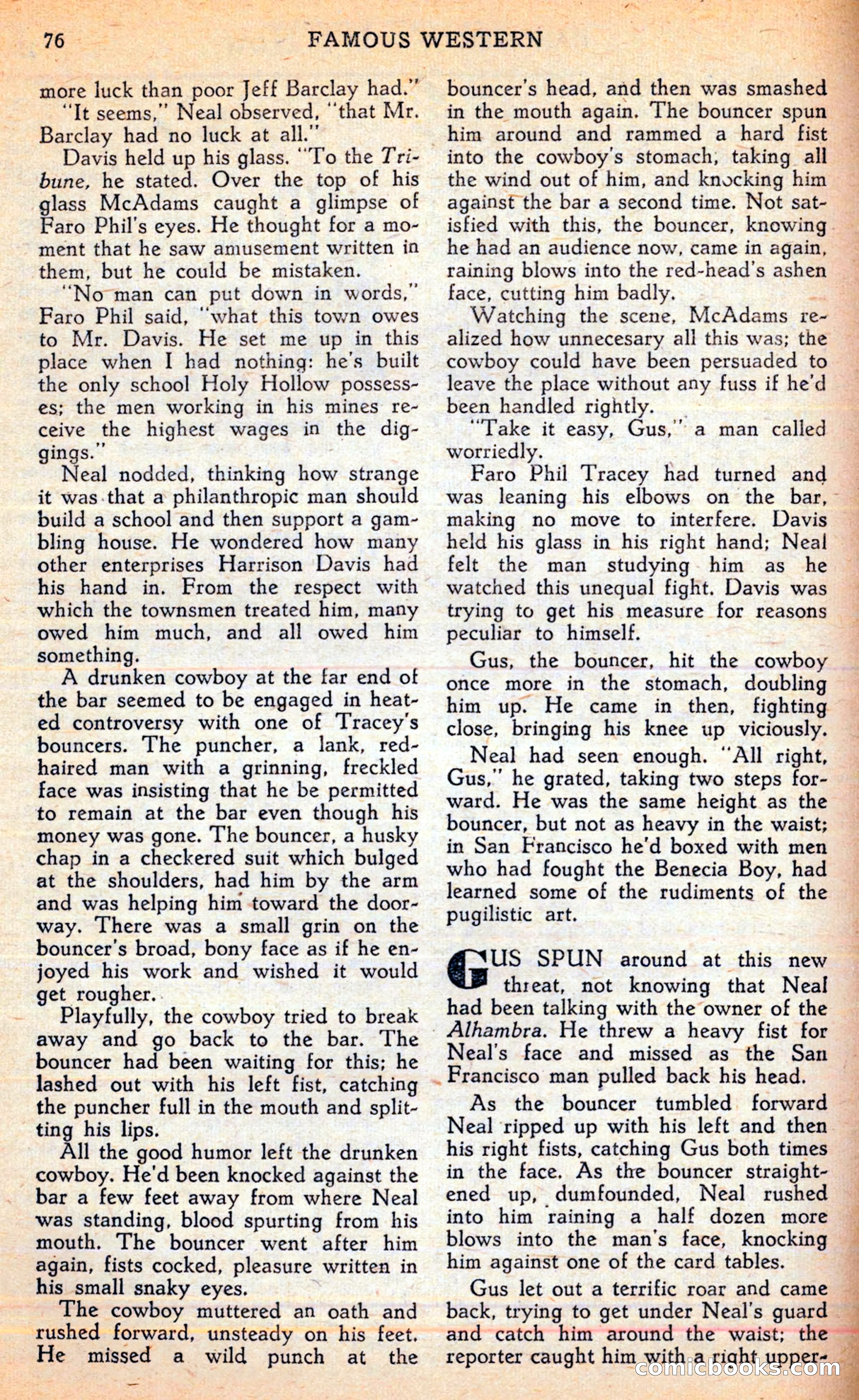 Famous Western, June 1949 — page 76 of 100