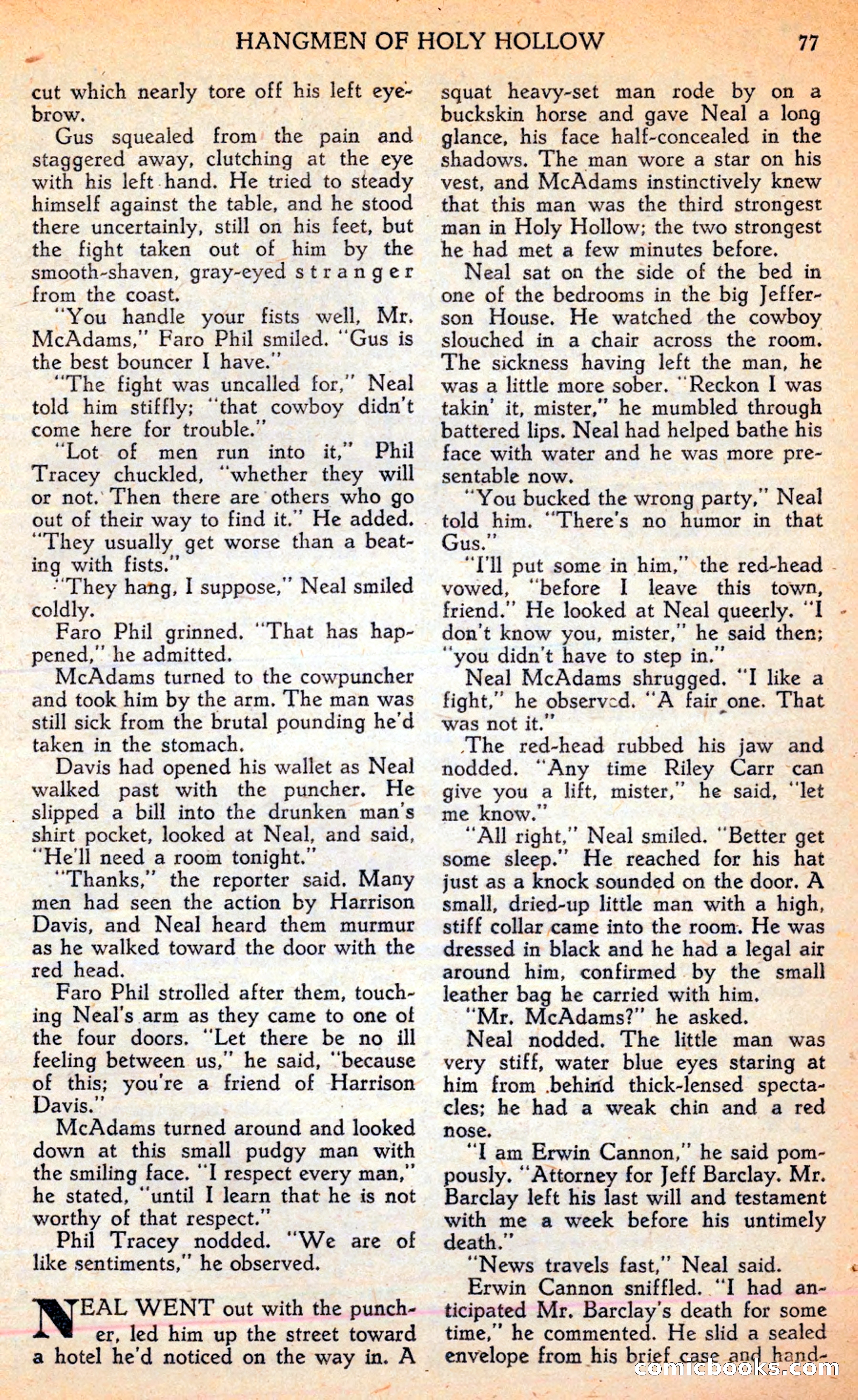 Famous Western, June 1949 — page 77 of 100