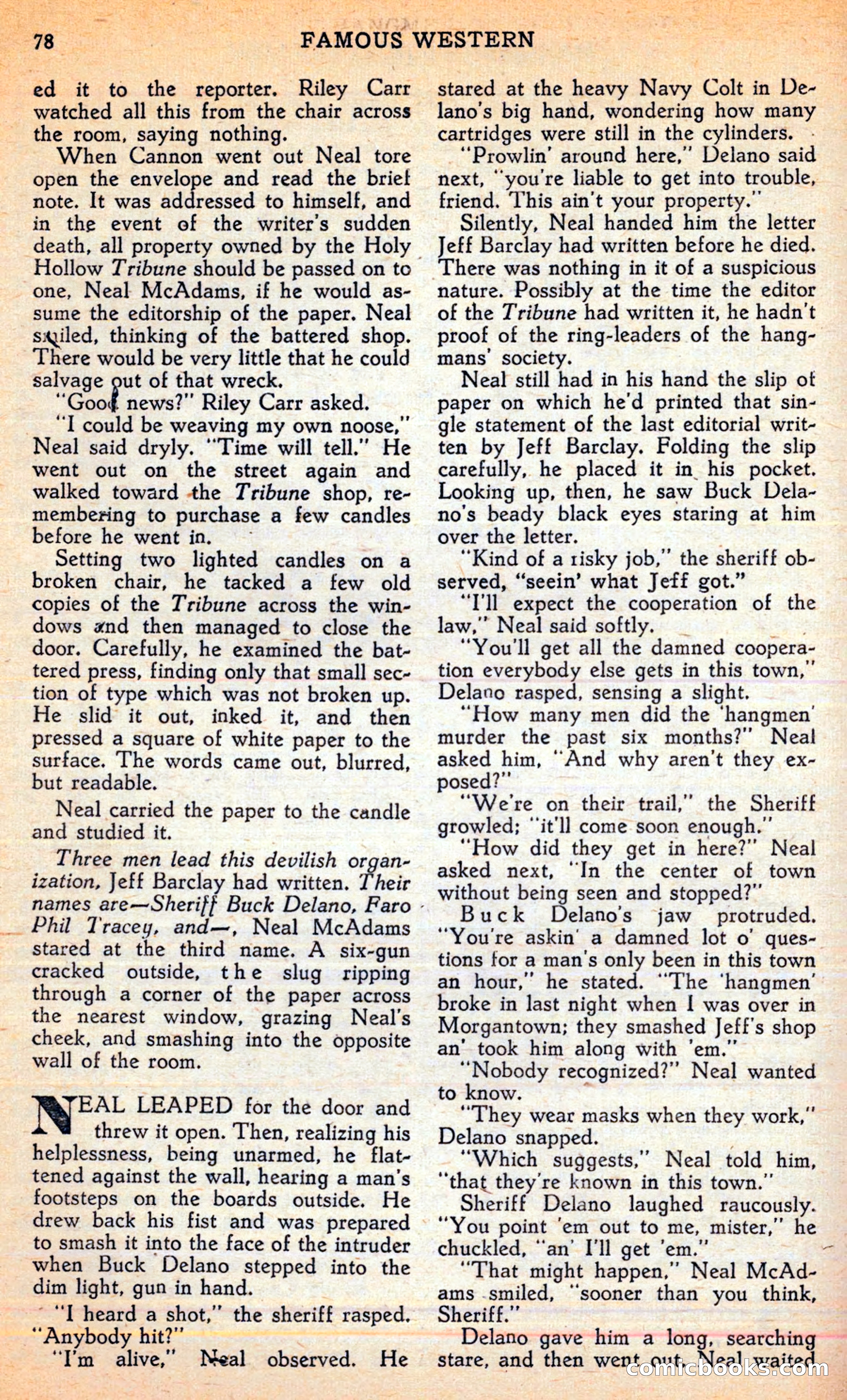 Famous Western, June 1949 — page 78 of 100