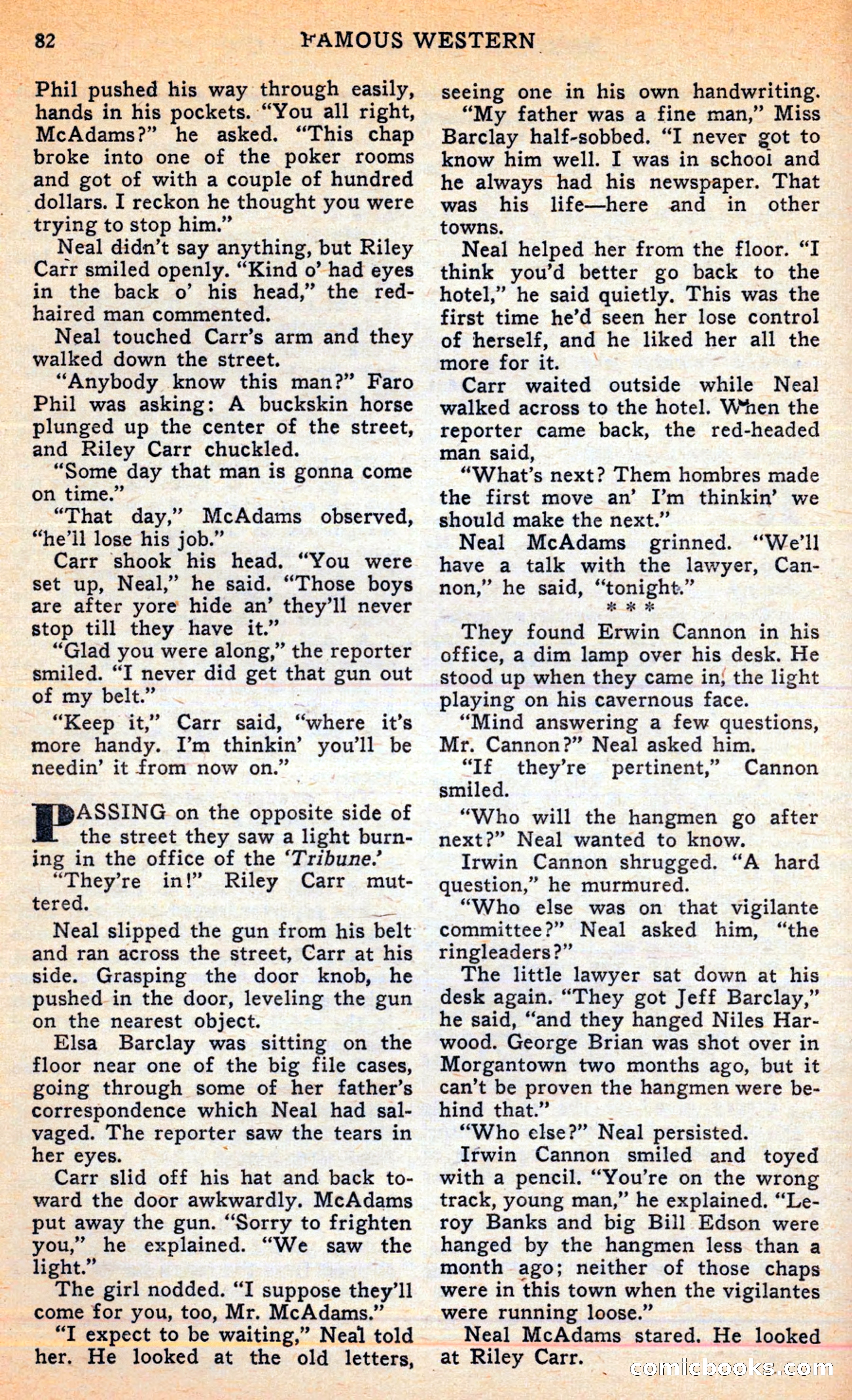 Famous Western, June 1949 — page 82 of 100