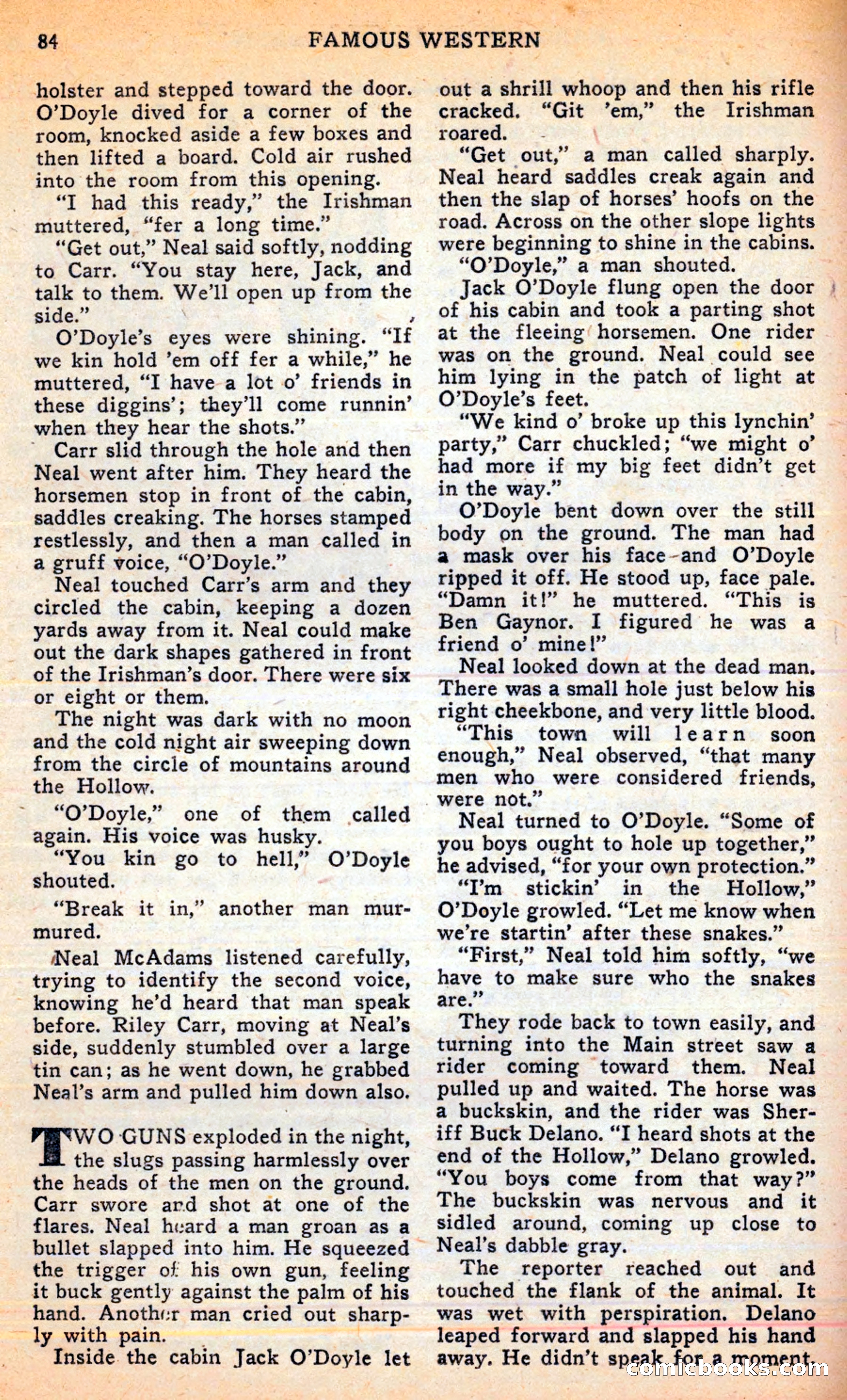 Famous Western, June 1949 — page 84 of 100