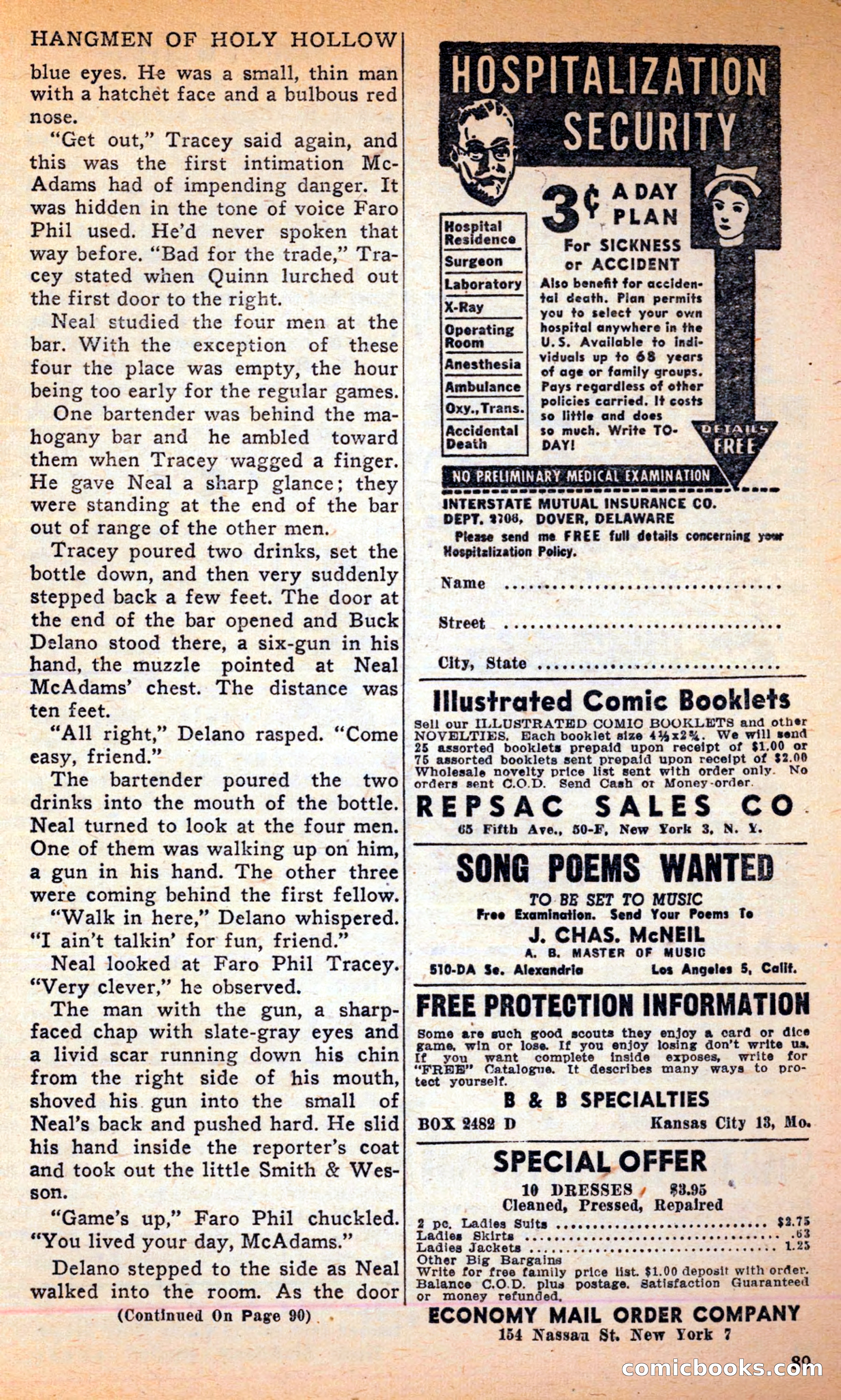 Famous Western, June 1949 — page 89 of 100