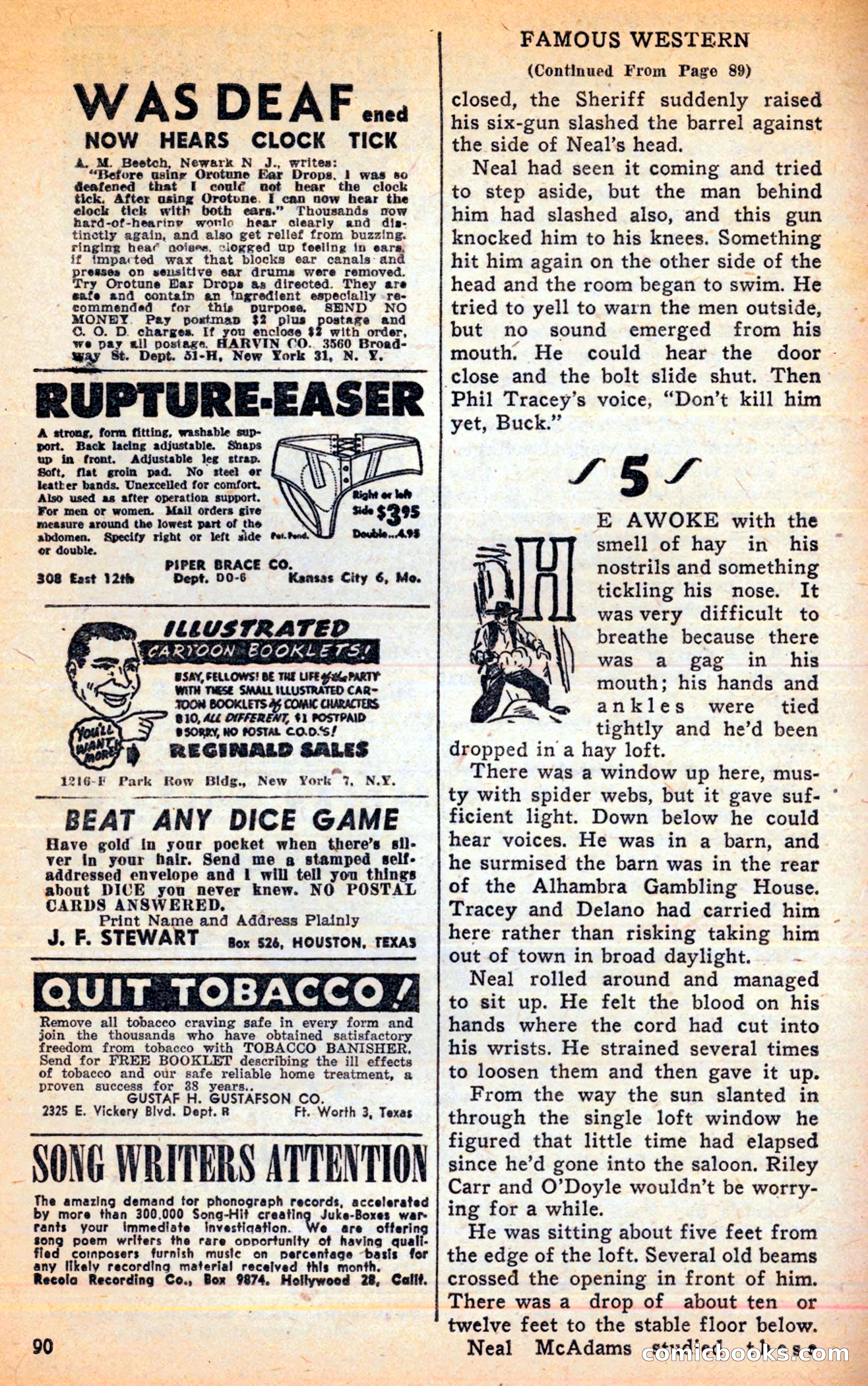 Famous Western, June 1949 — page 90 of 100