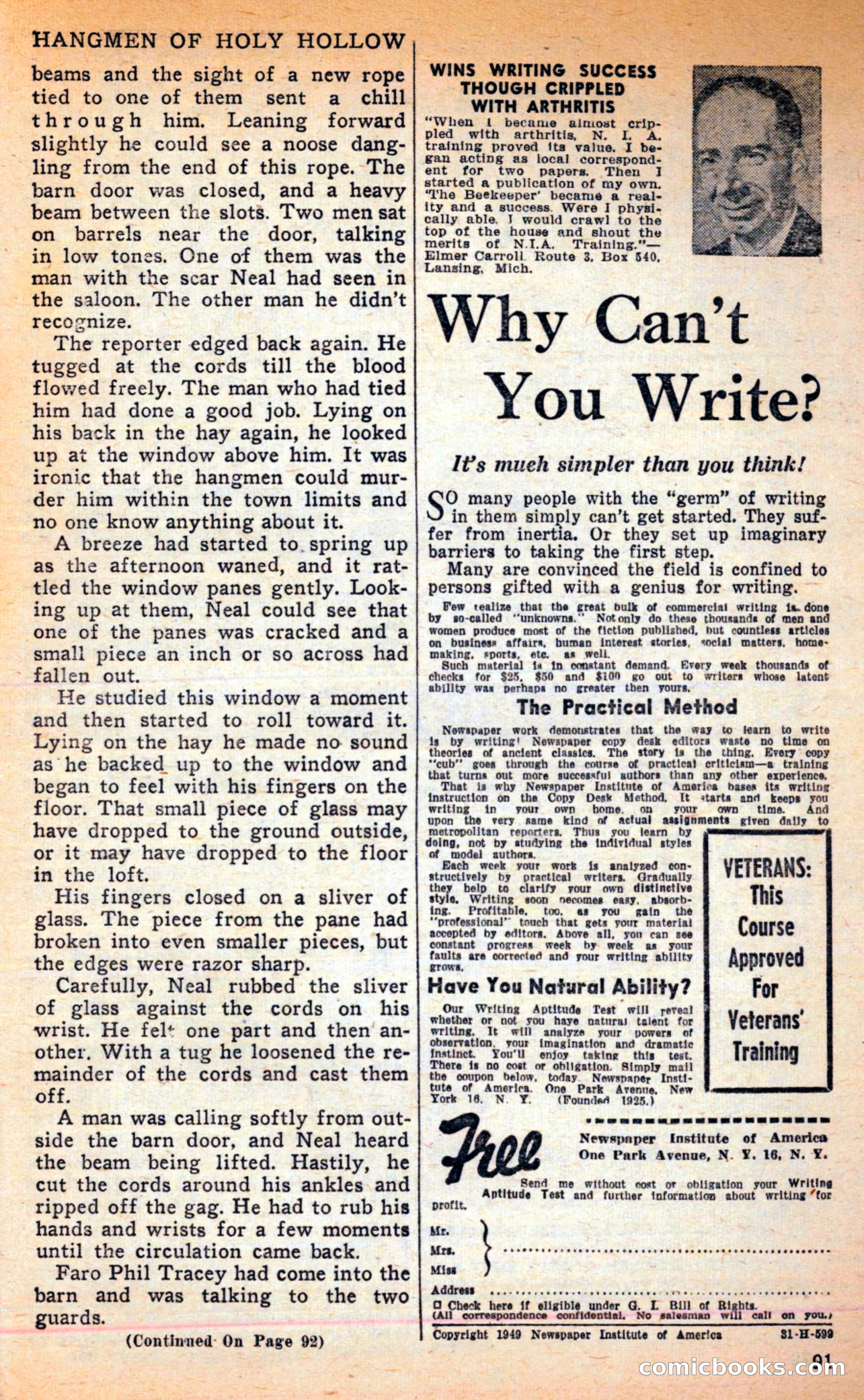 Famous Western, June 1949 — page 91 of 100