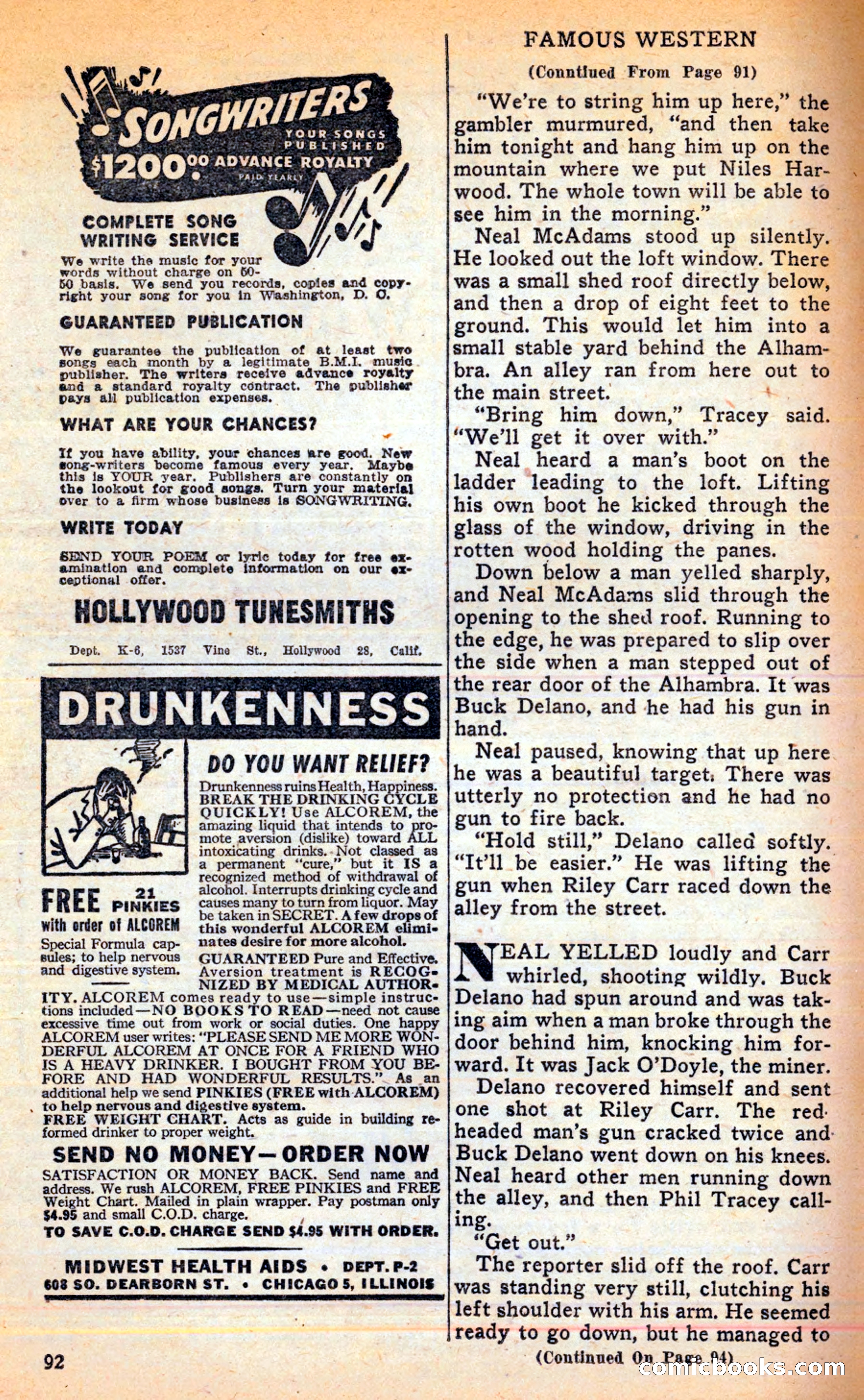 Famous Western, June 1949 — page 92 of 100