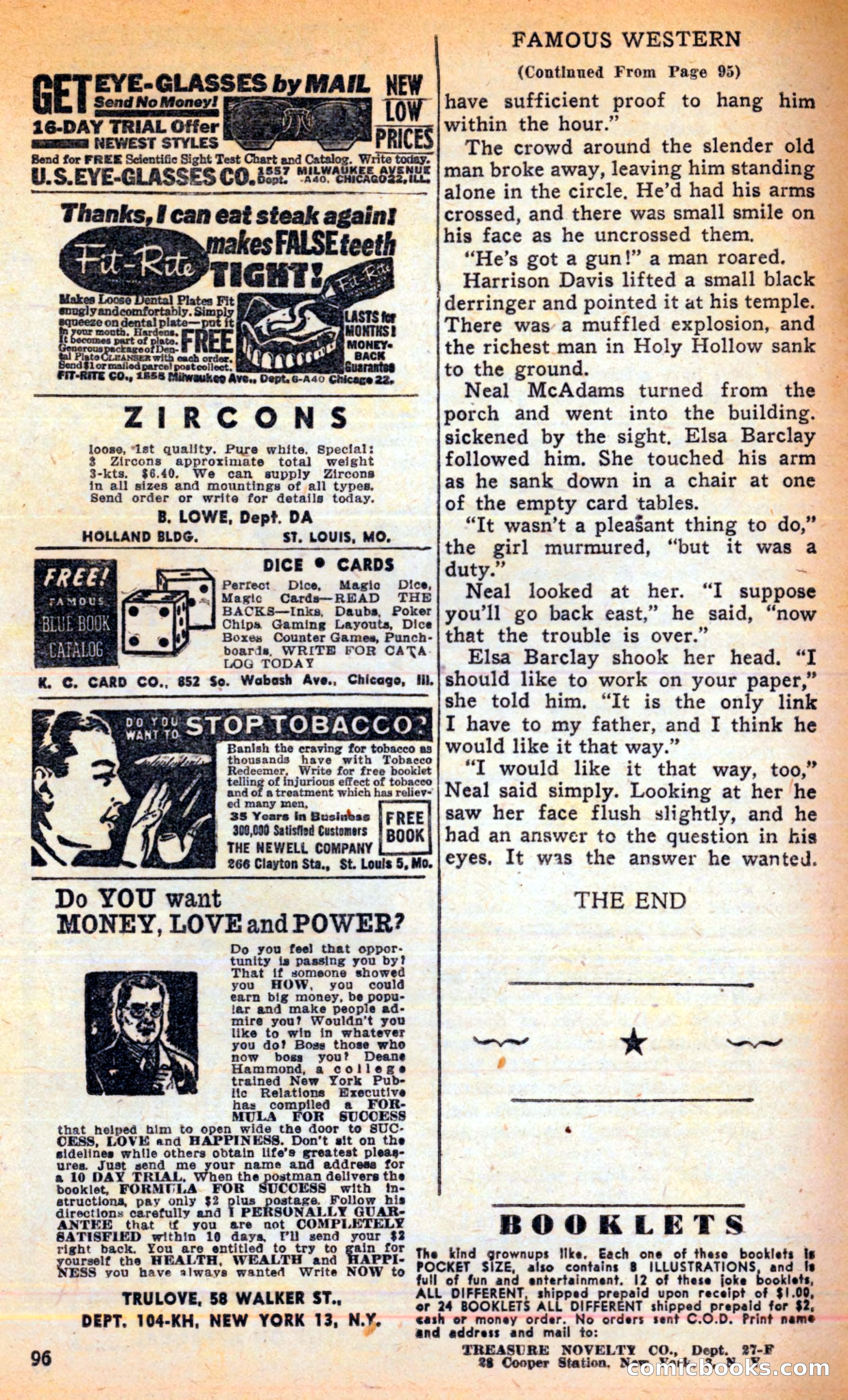 Famous Western, June 1949 — page 96 of 100