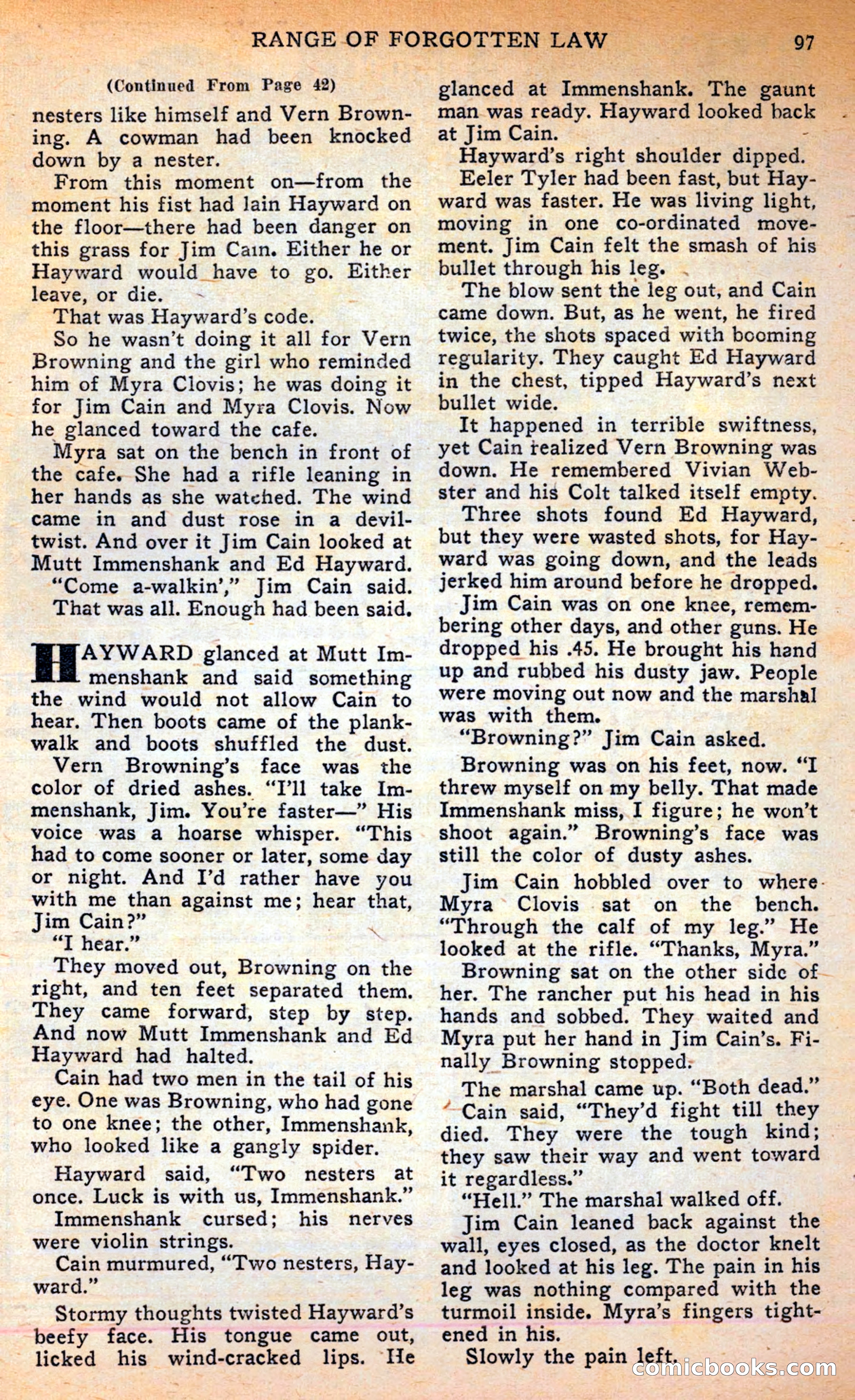 Famous Western, June 1949 — page 97 of 100