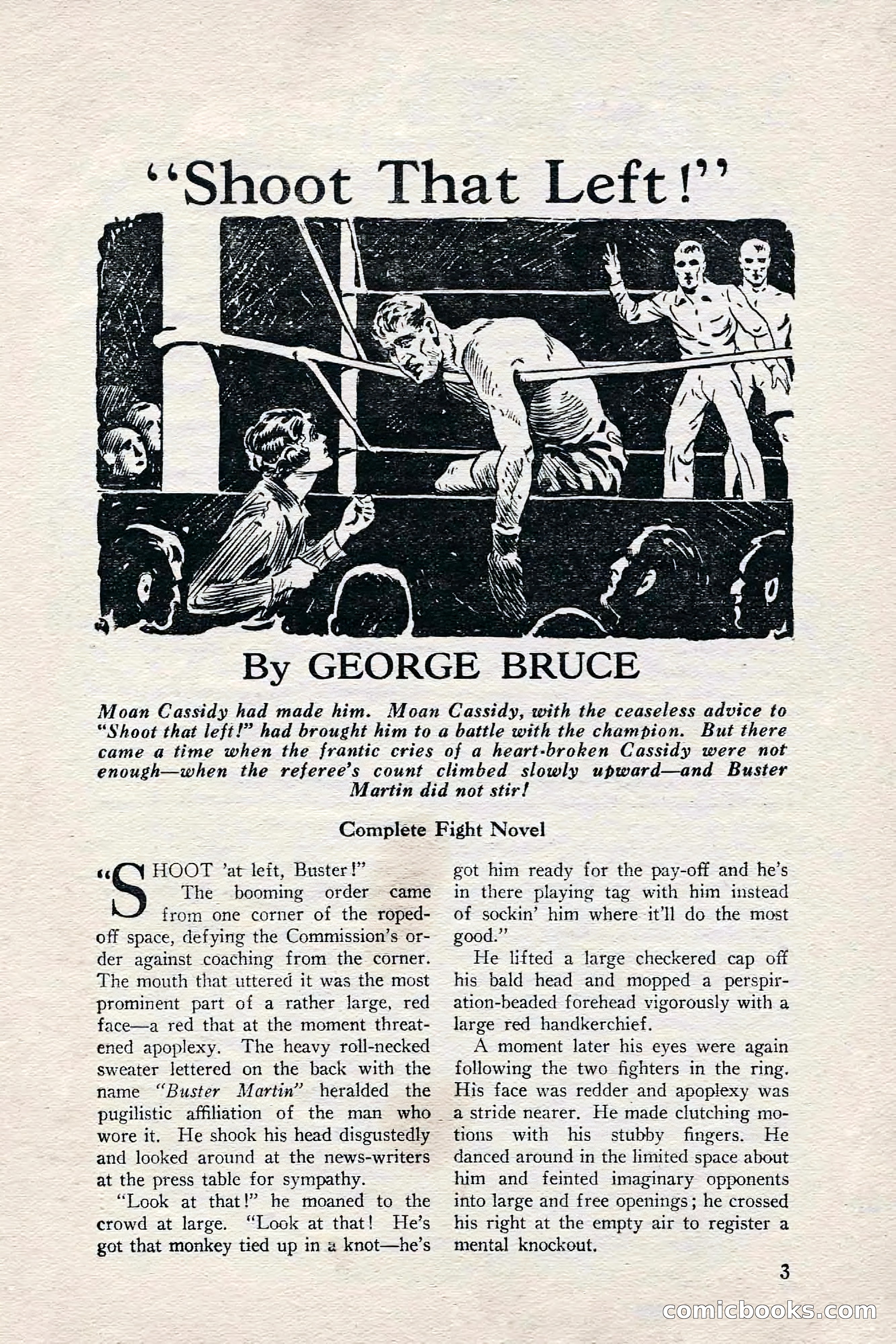 Fight Stories, June 1928 — page 5 of 132