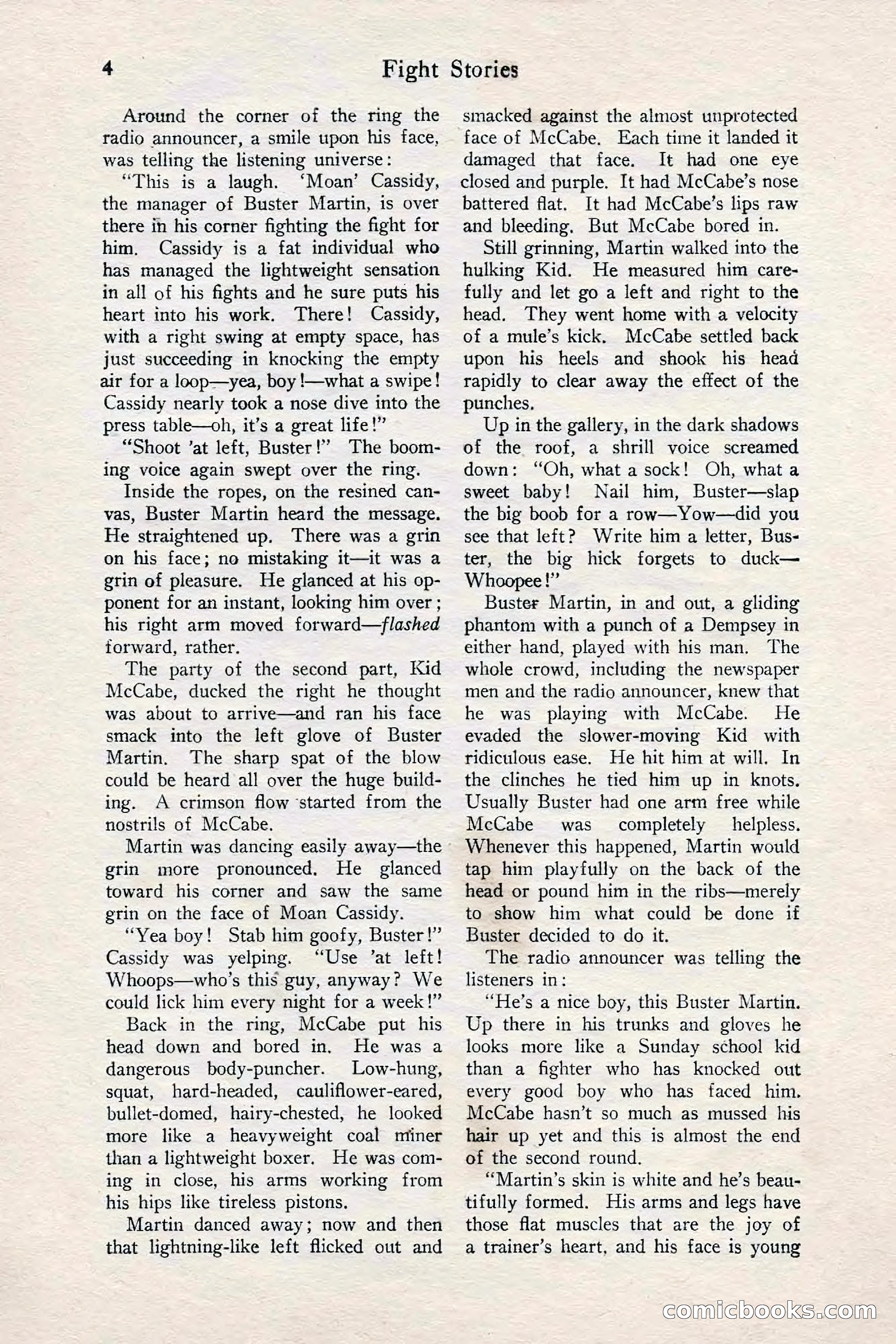 Fight Stories, June 1928 — page 6 of 132