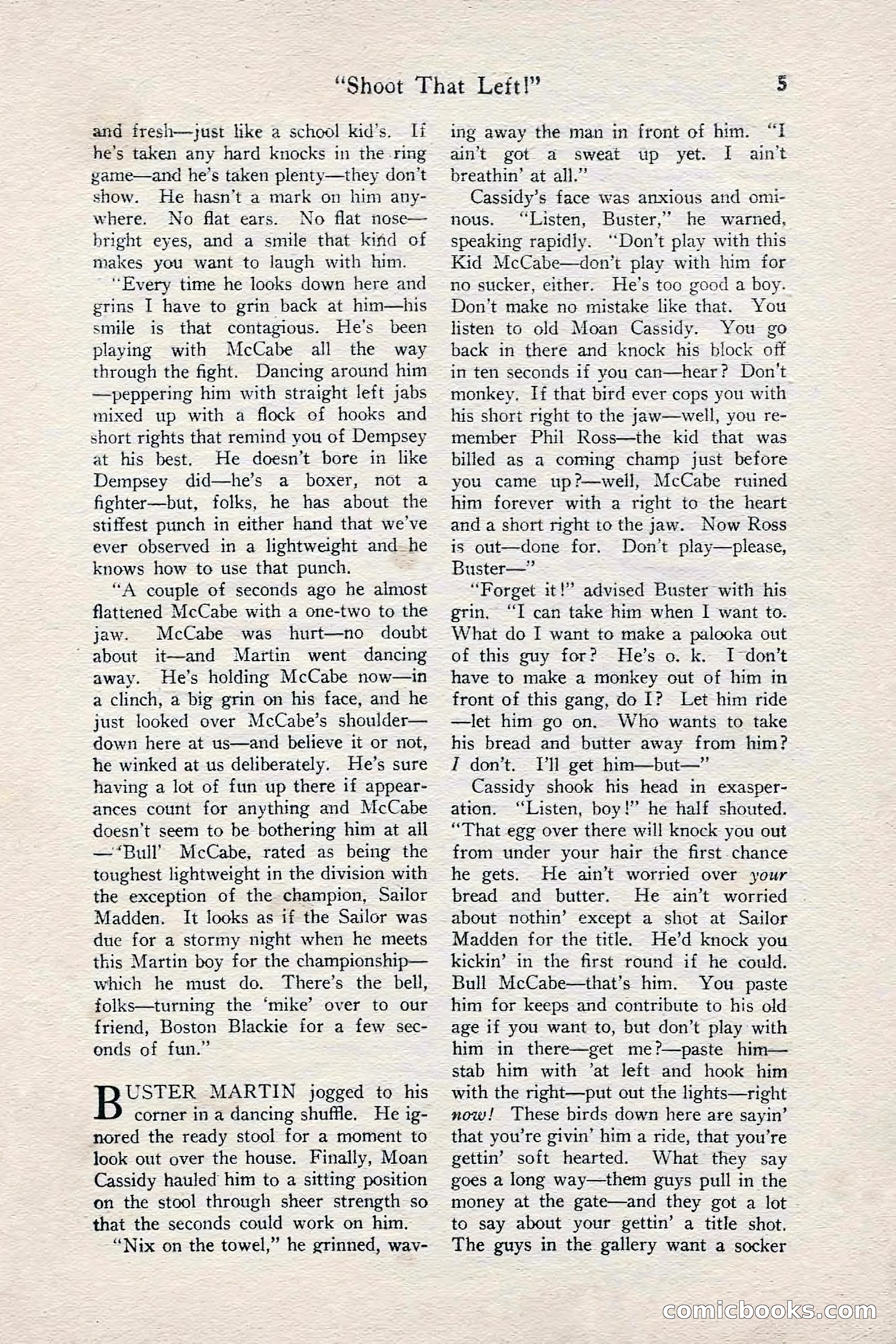 Fight Stories, June 1928 — page 7 of 132