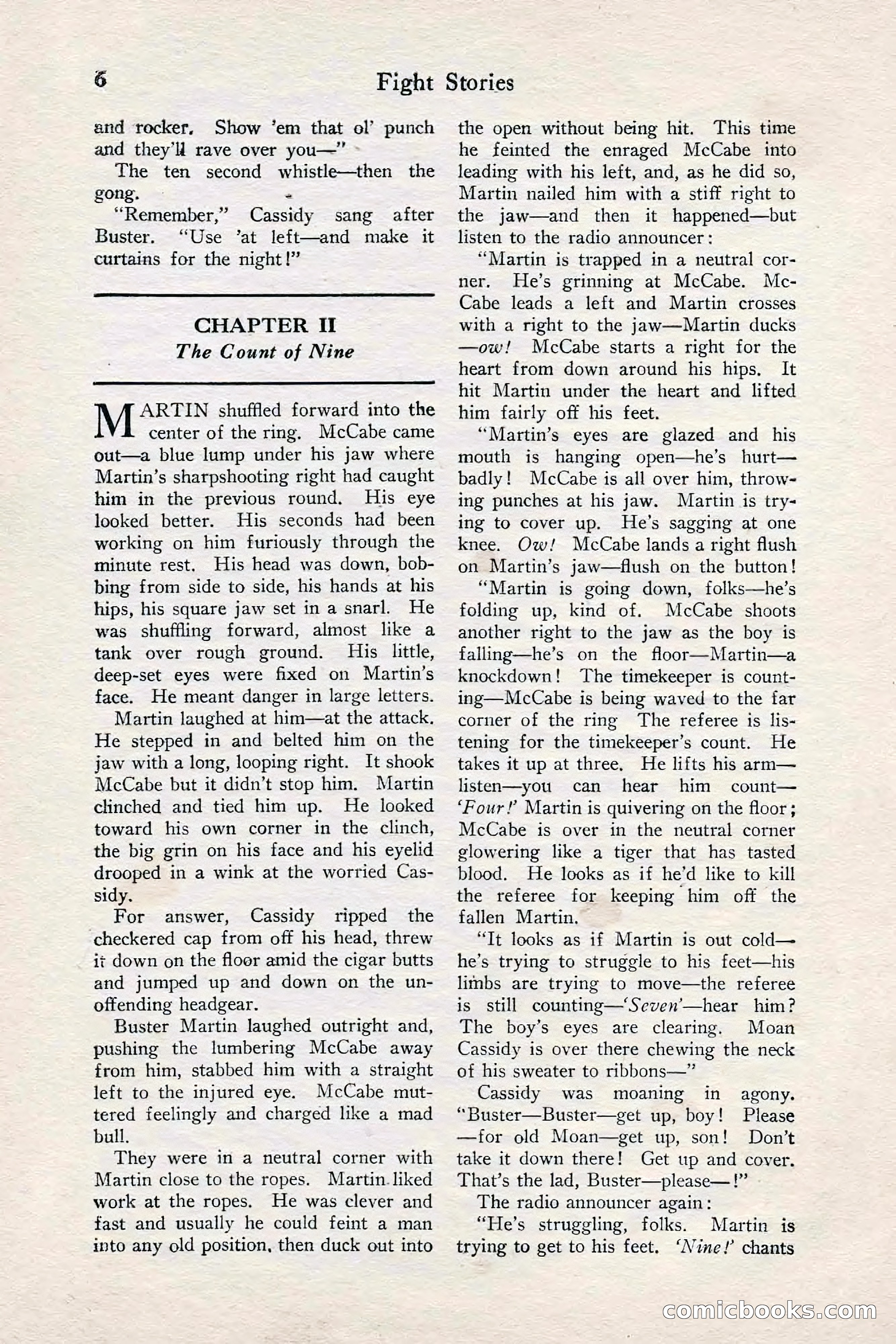 Fight Stories, June 1928 — page 8 of 132
