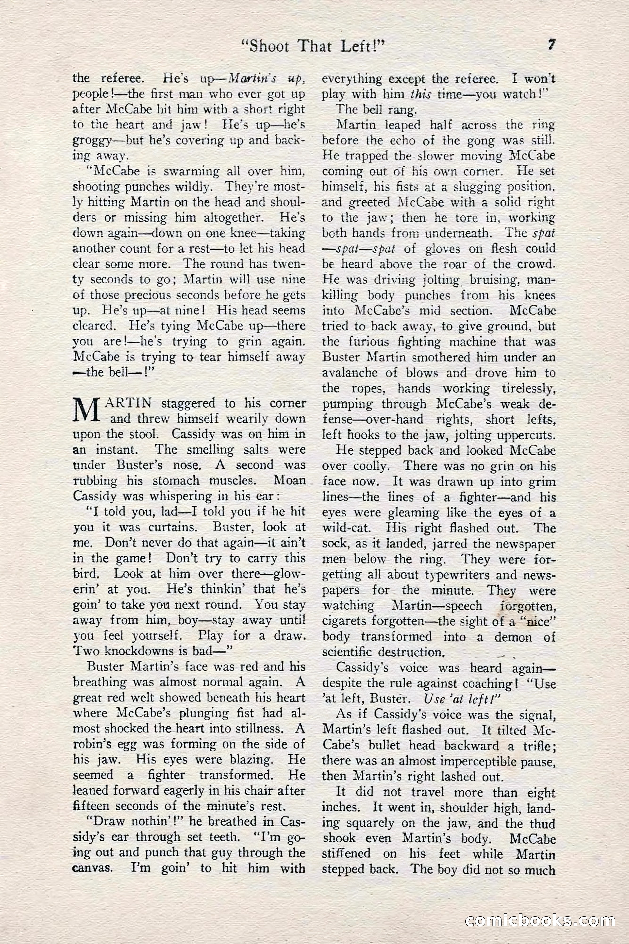 Fight Stories, June 1928 — page 9 of 132