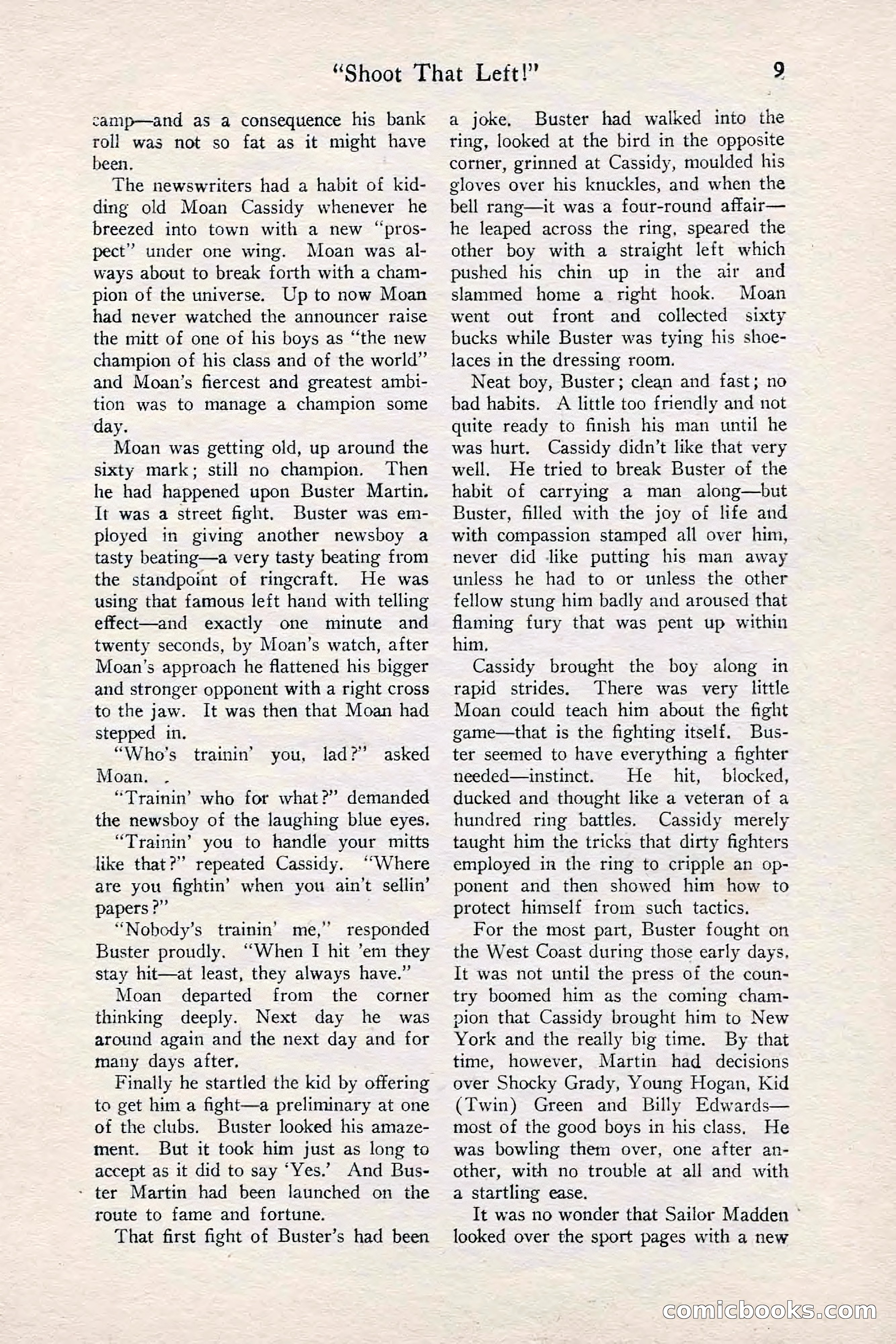 Fight Stories, June 1928 — page 11 of 132