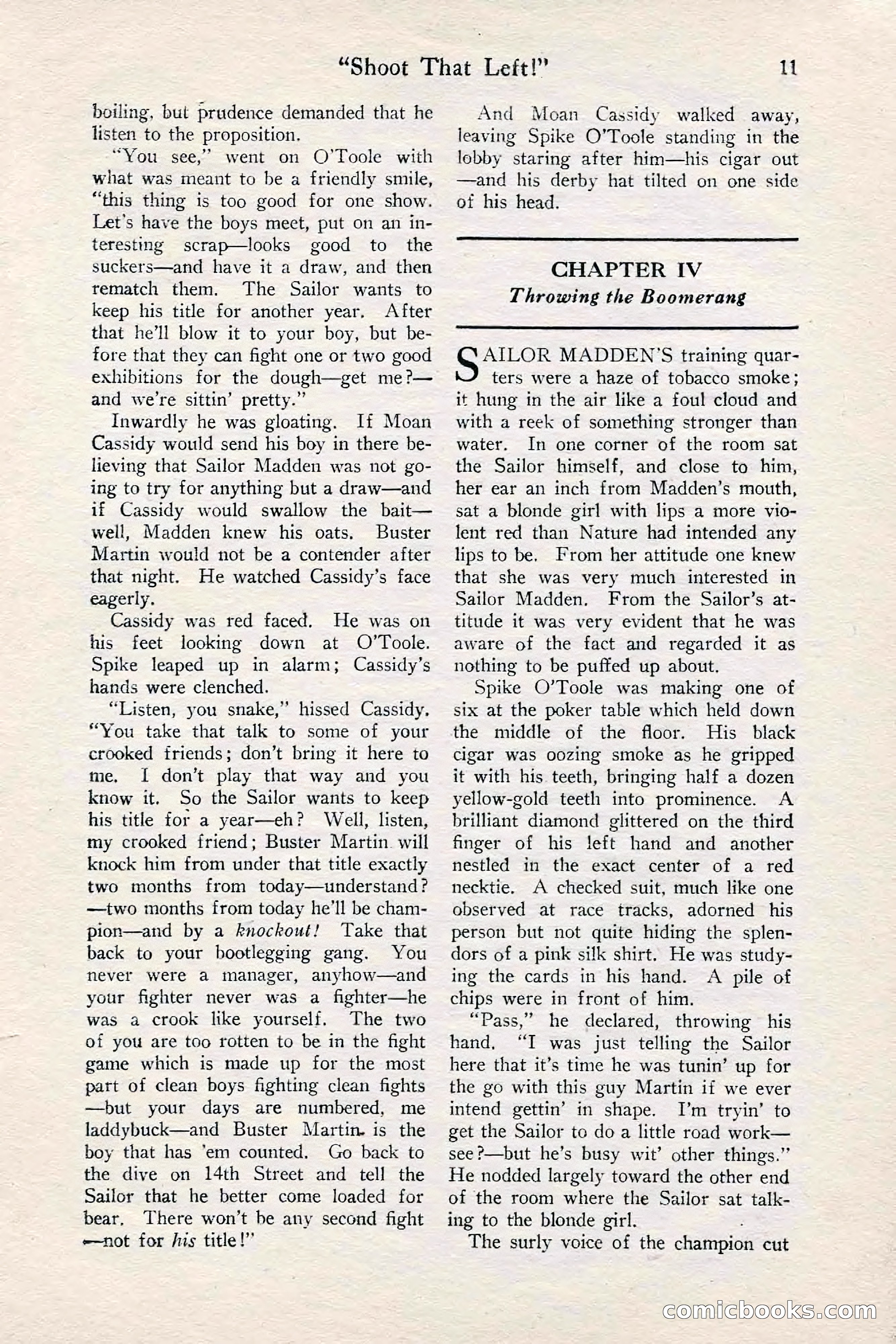 Fight Stories, June 1928 — page 13 of 132
