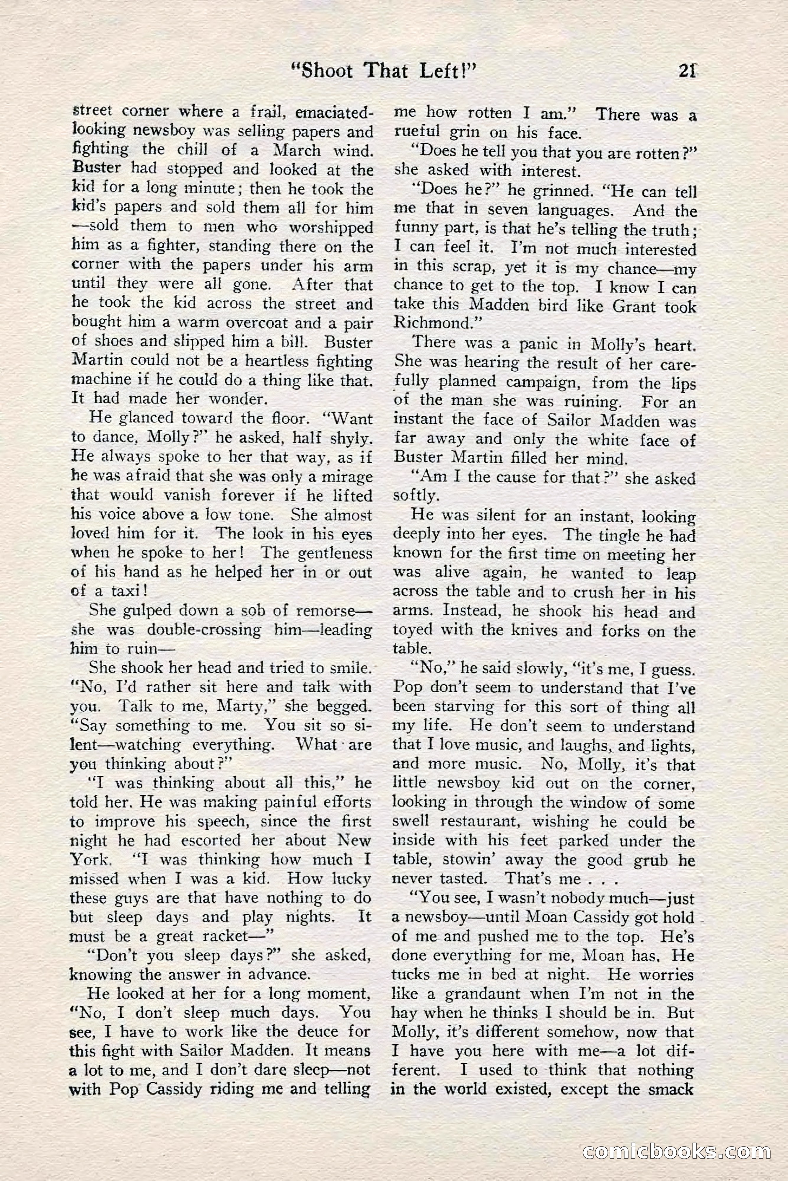 Fight Stories, June 1928 — page 23 of 132
