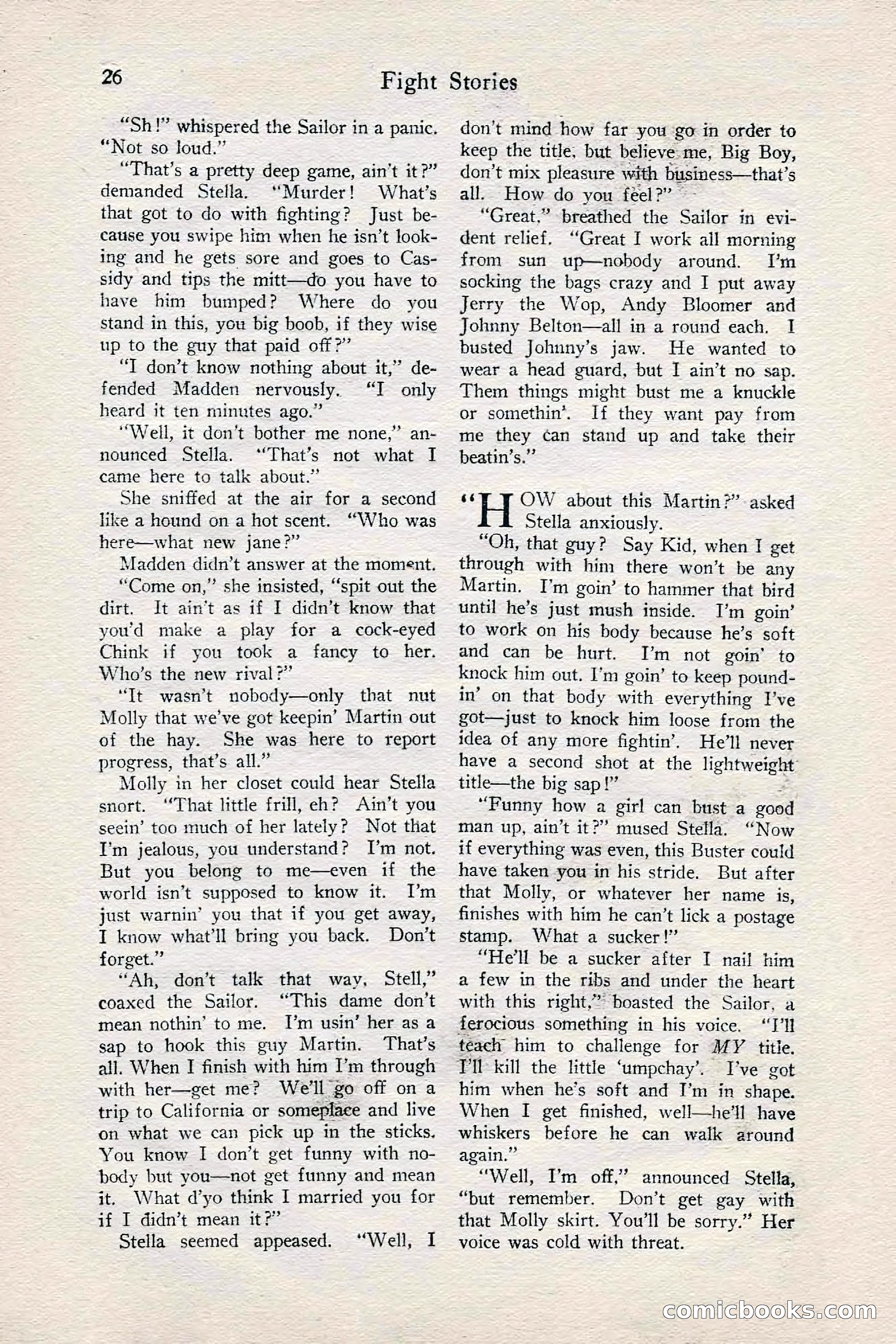 Fight Stories, June 1928 — page 28 of 132