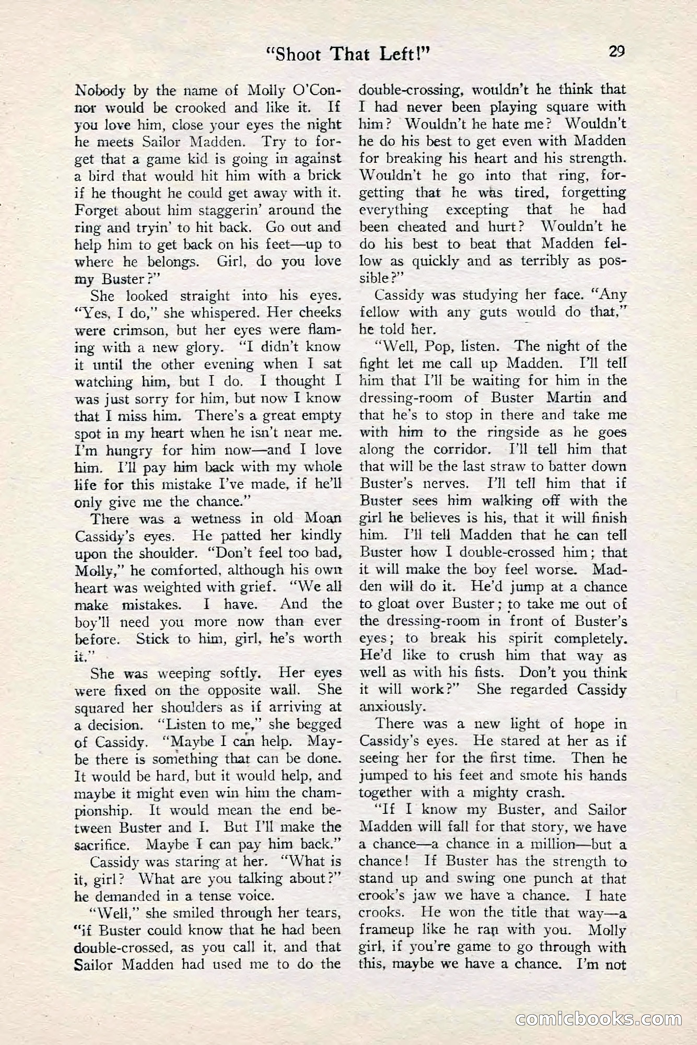 Fight Stories, June 1928 — page 31 of 132