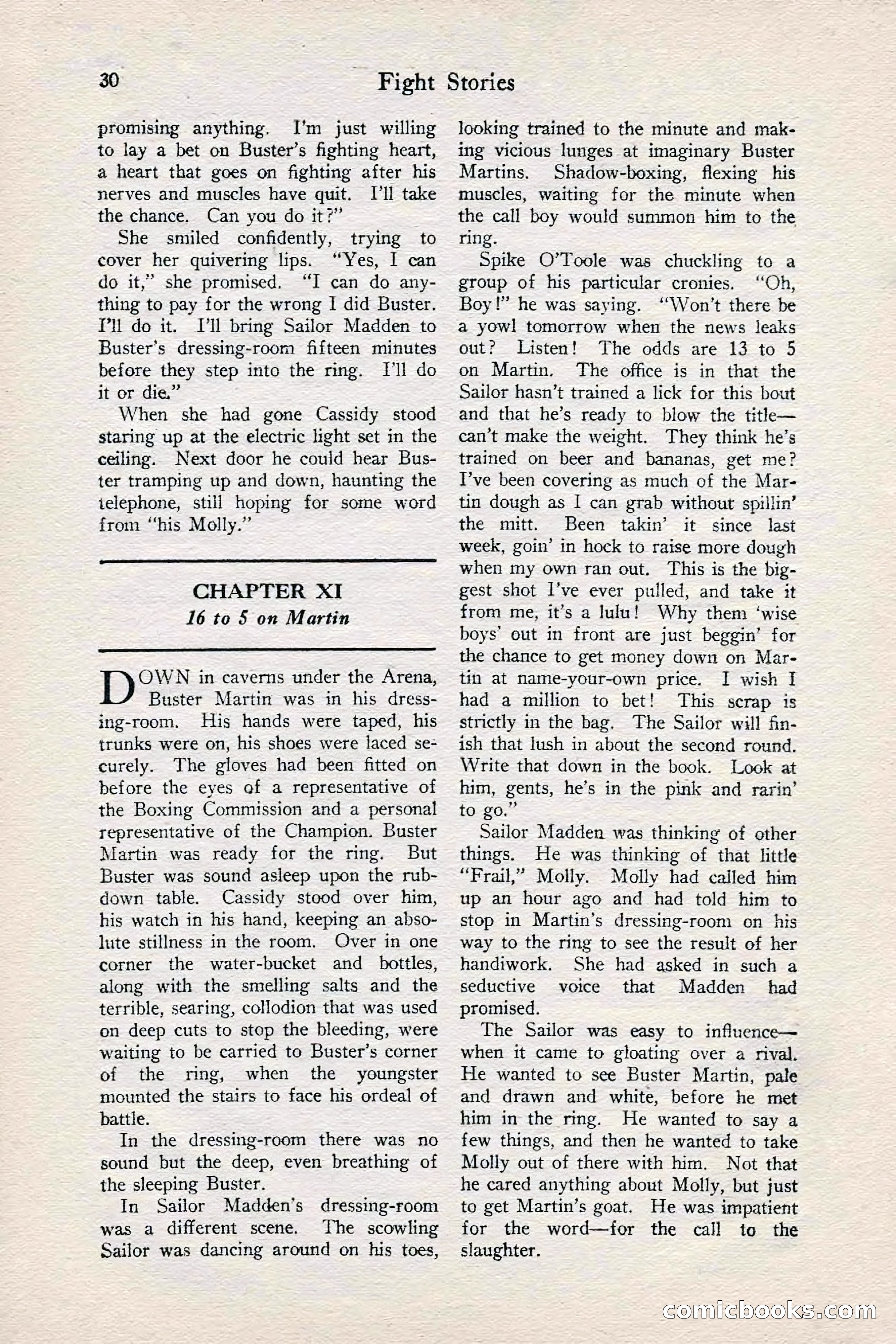 Fight Stories, June 1928 — page 32 of 132