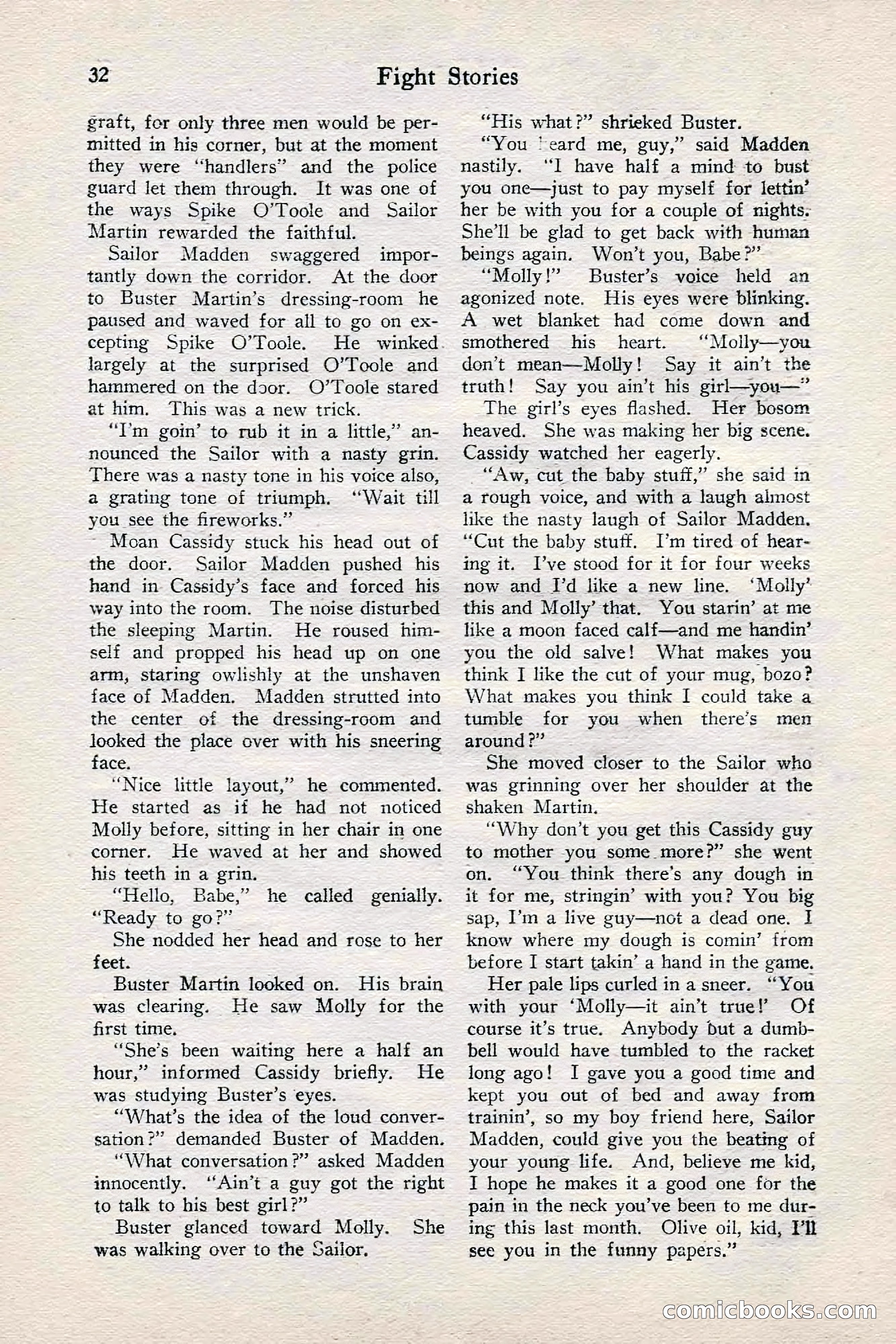 Fight Stories, June 1928 — page 34 of 132