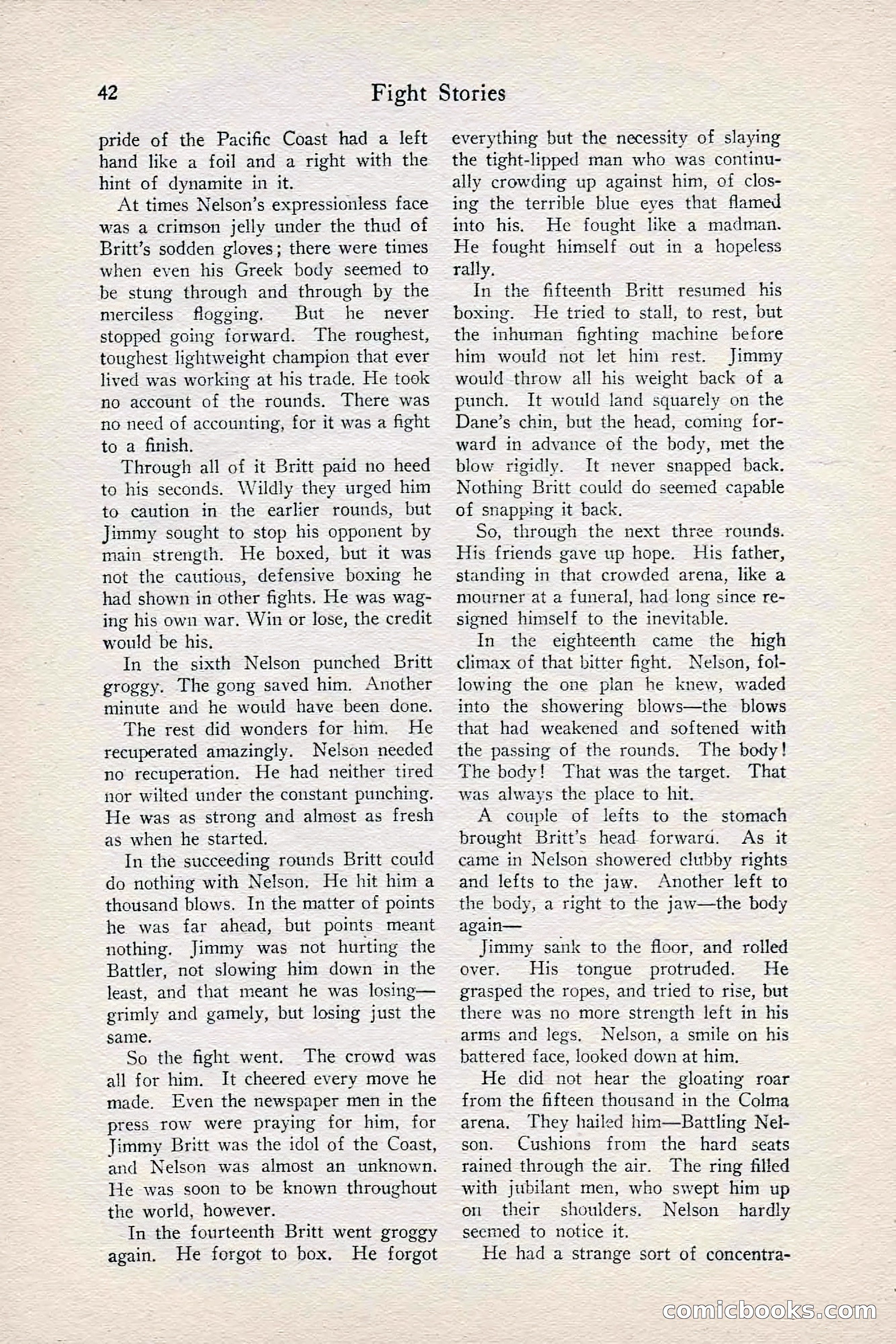 Fight Stories, June 1928 — page 44 of 132