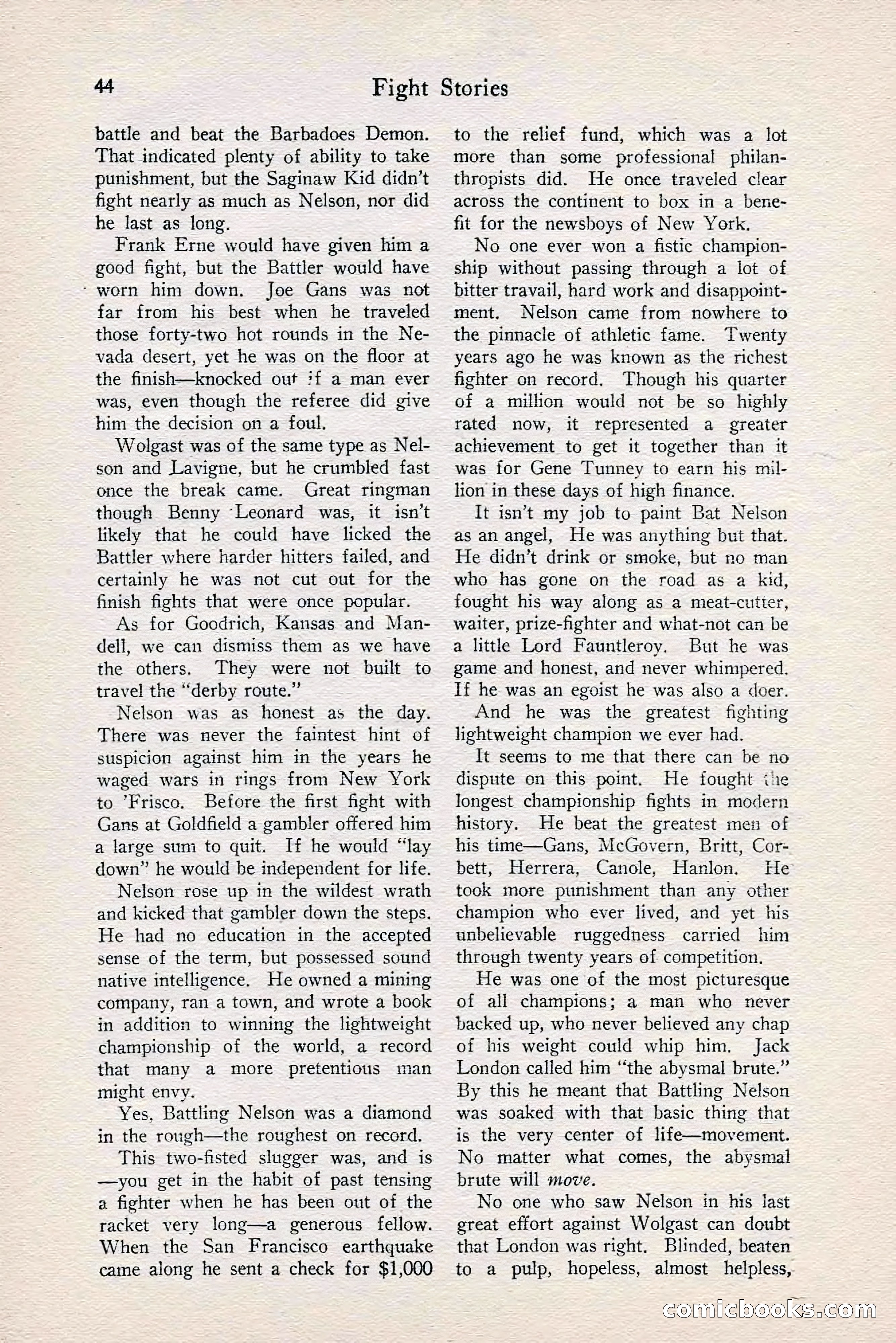 Fight Stories, June 1928 — page 46 of 132