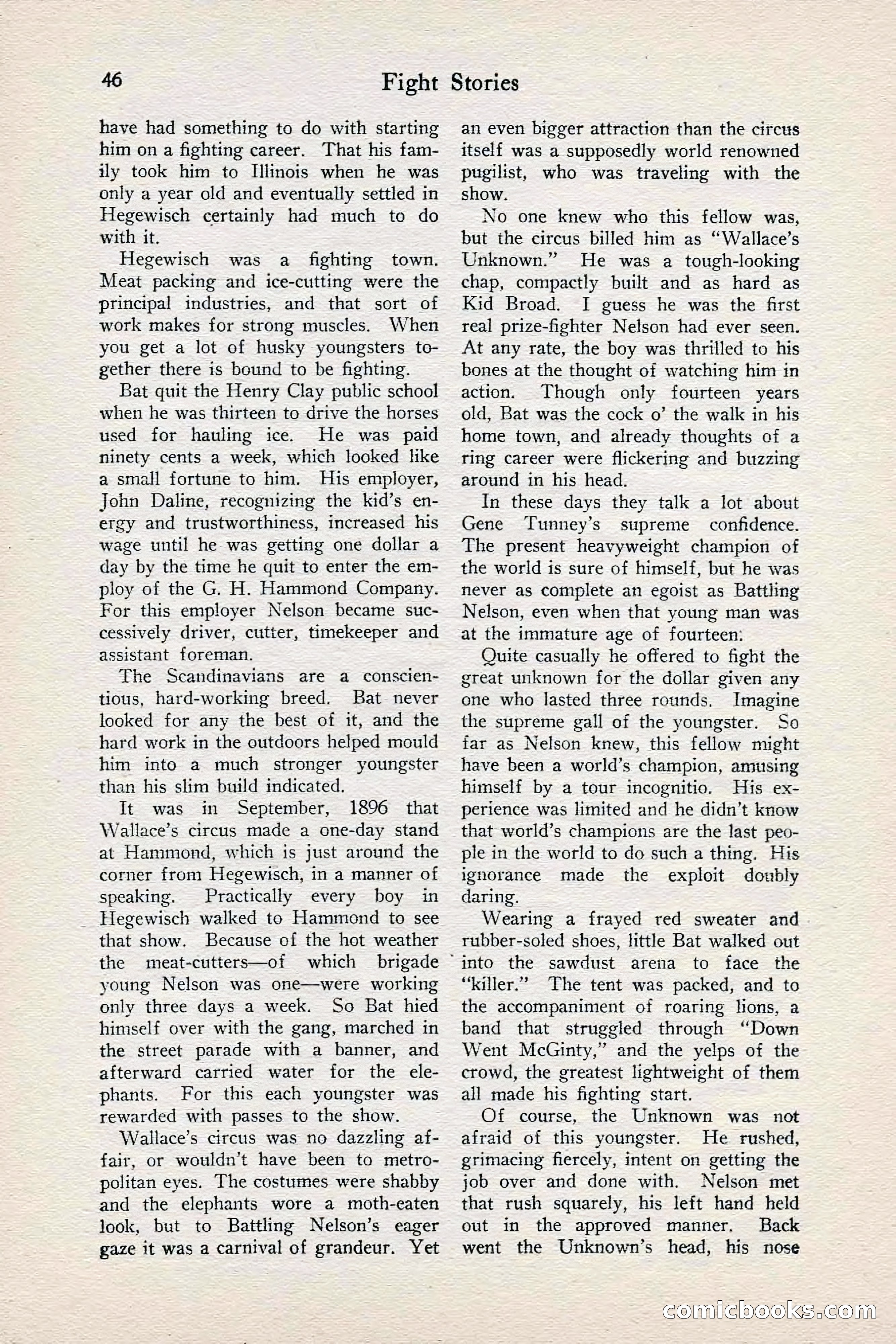 Fight Stories, June 1928 — page 48 of 132
