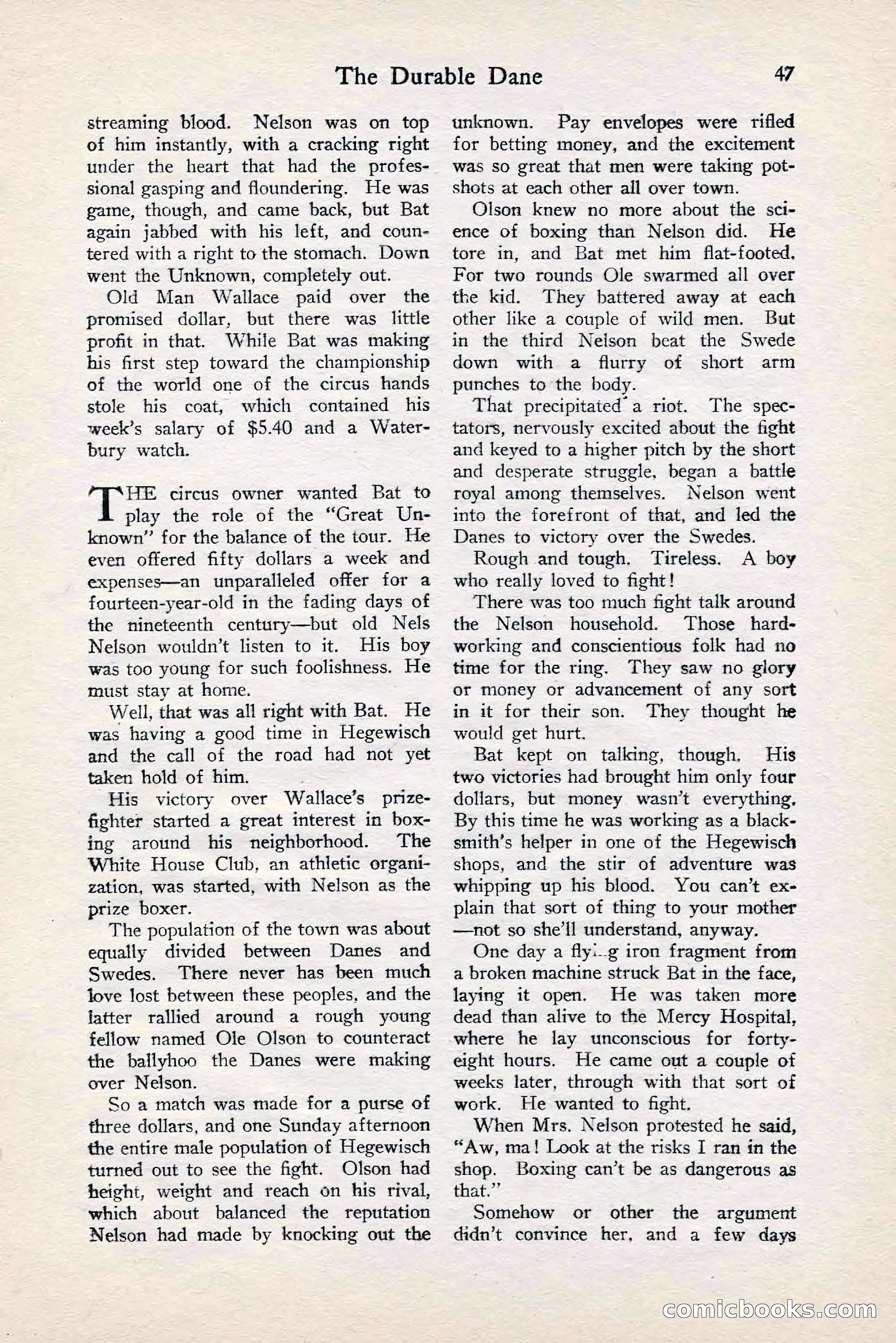 Fight Stories, June 1928 — page 49 of 132