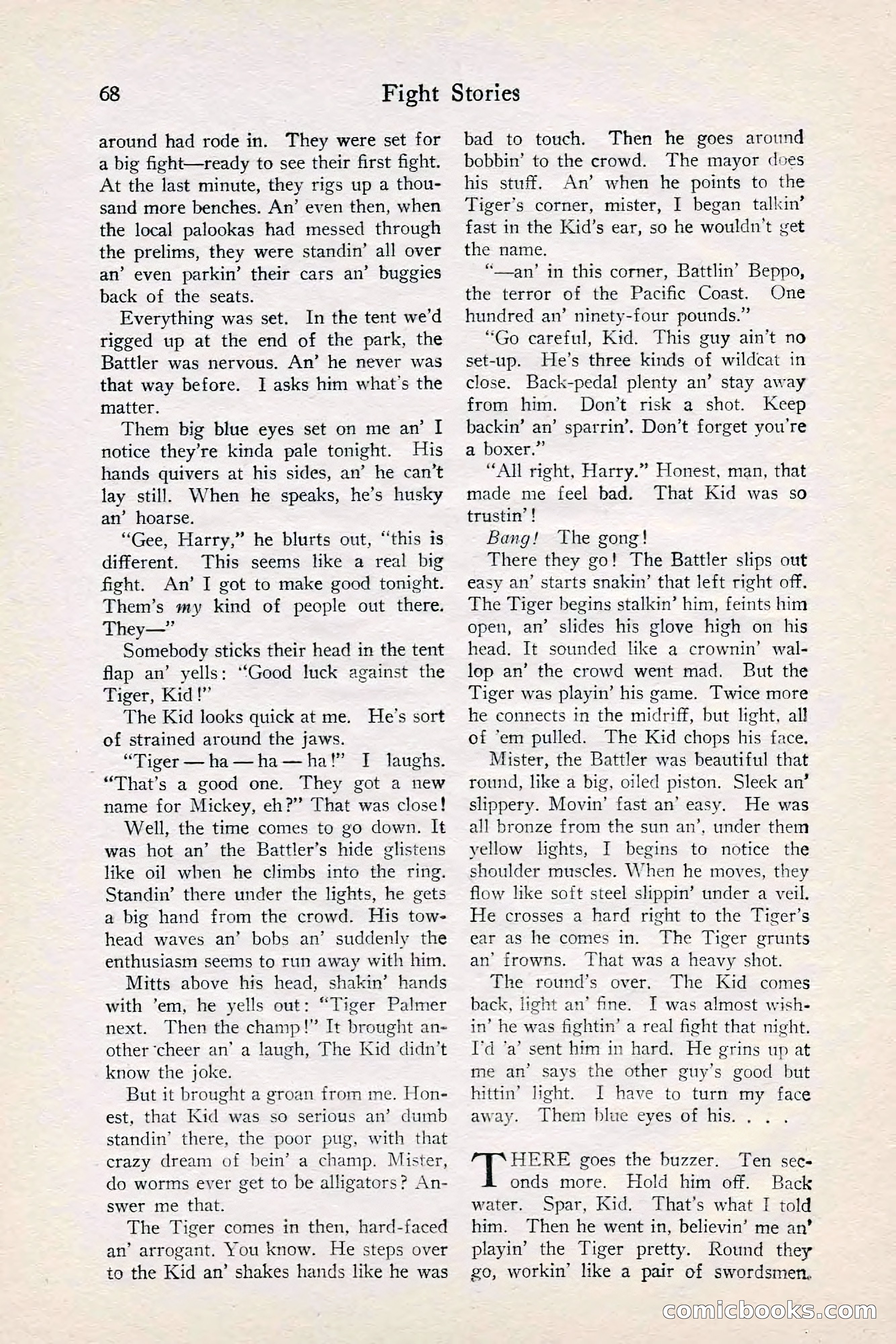 Fight Stories, June 1928 — page 70 of 132