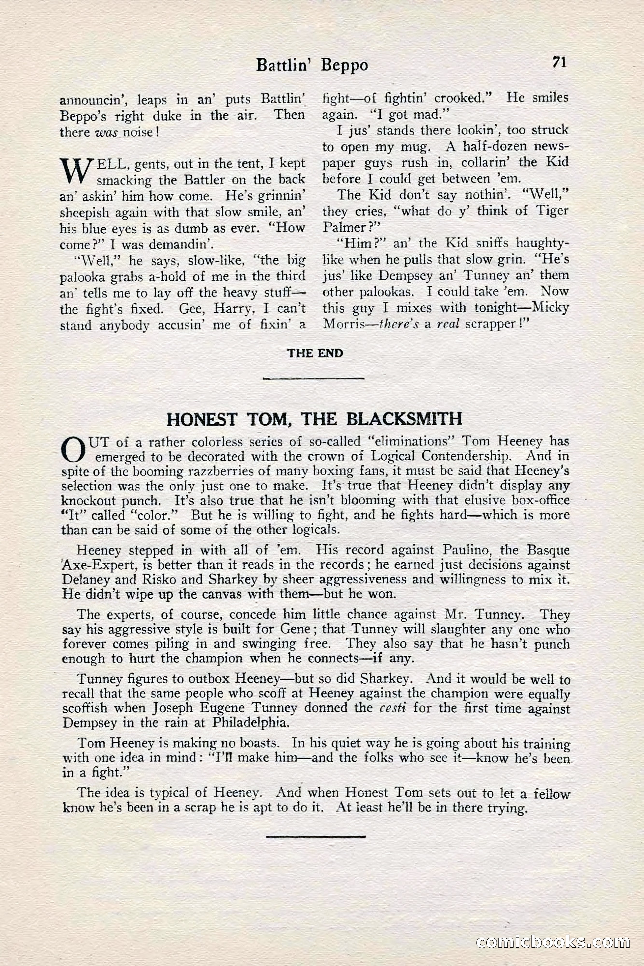 Fight Stories, June 1928 — page 73 of 132