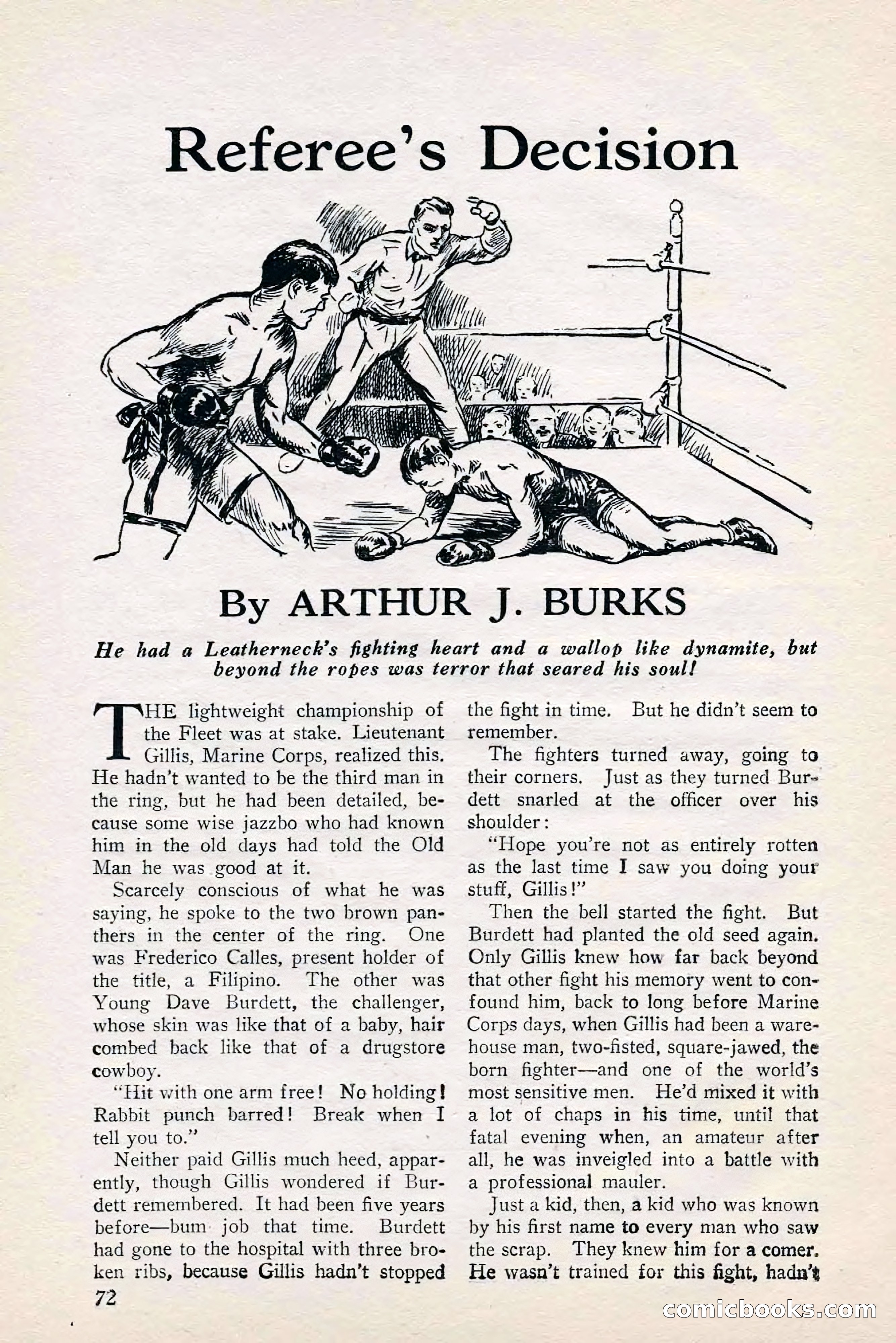 Fight Stories, June 1928 — page 74 of 132