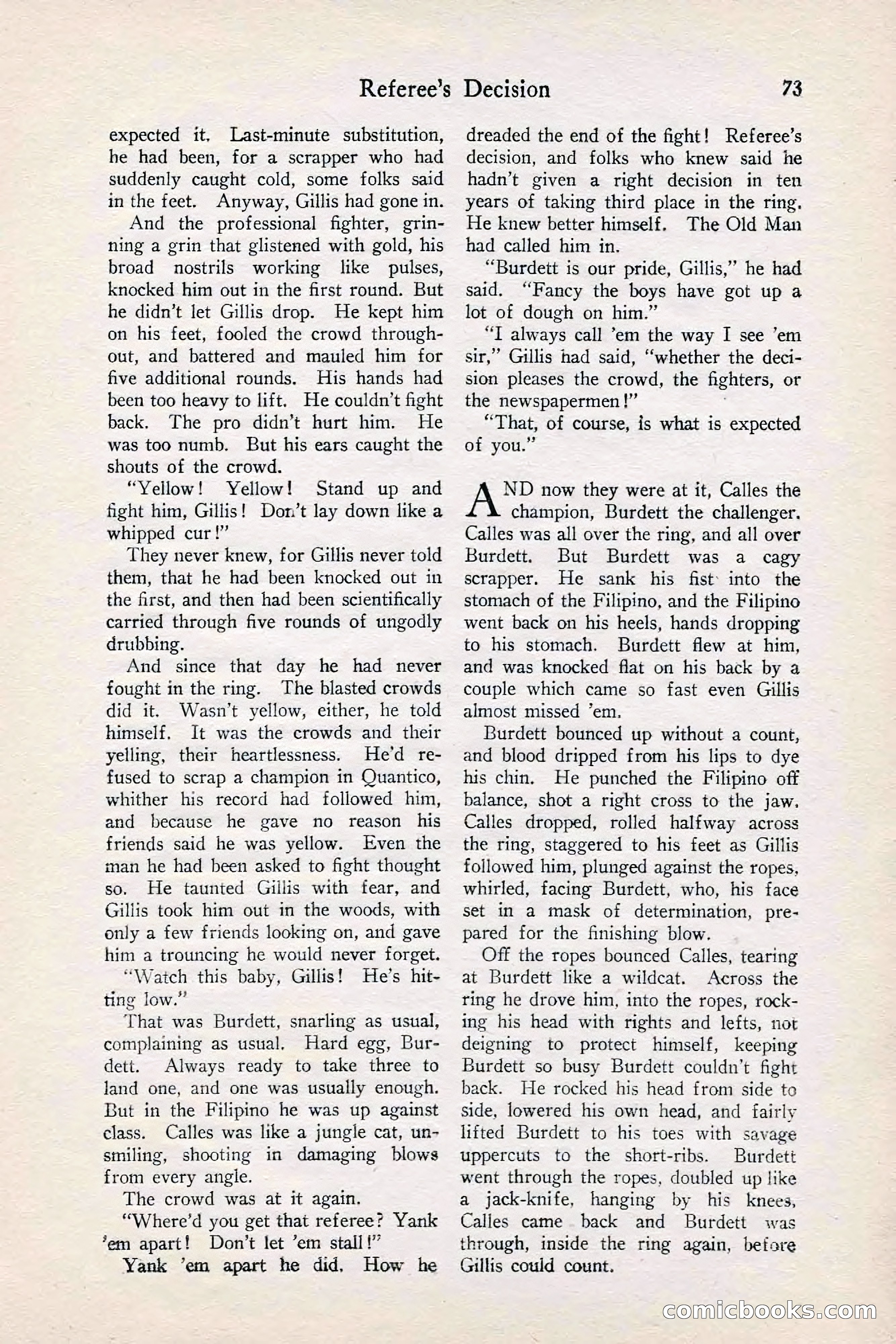 Fight Stories, June 1928 — page 75 of 132