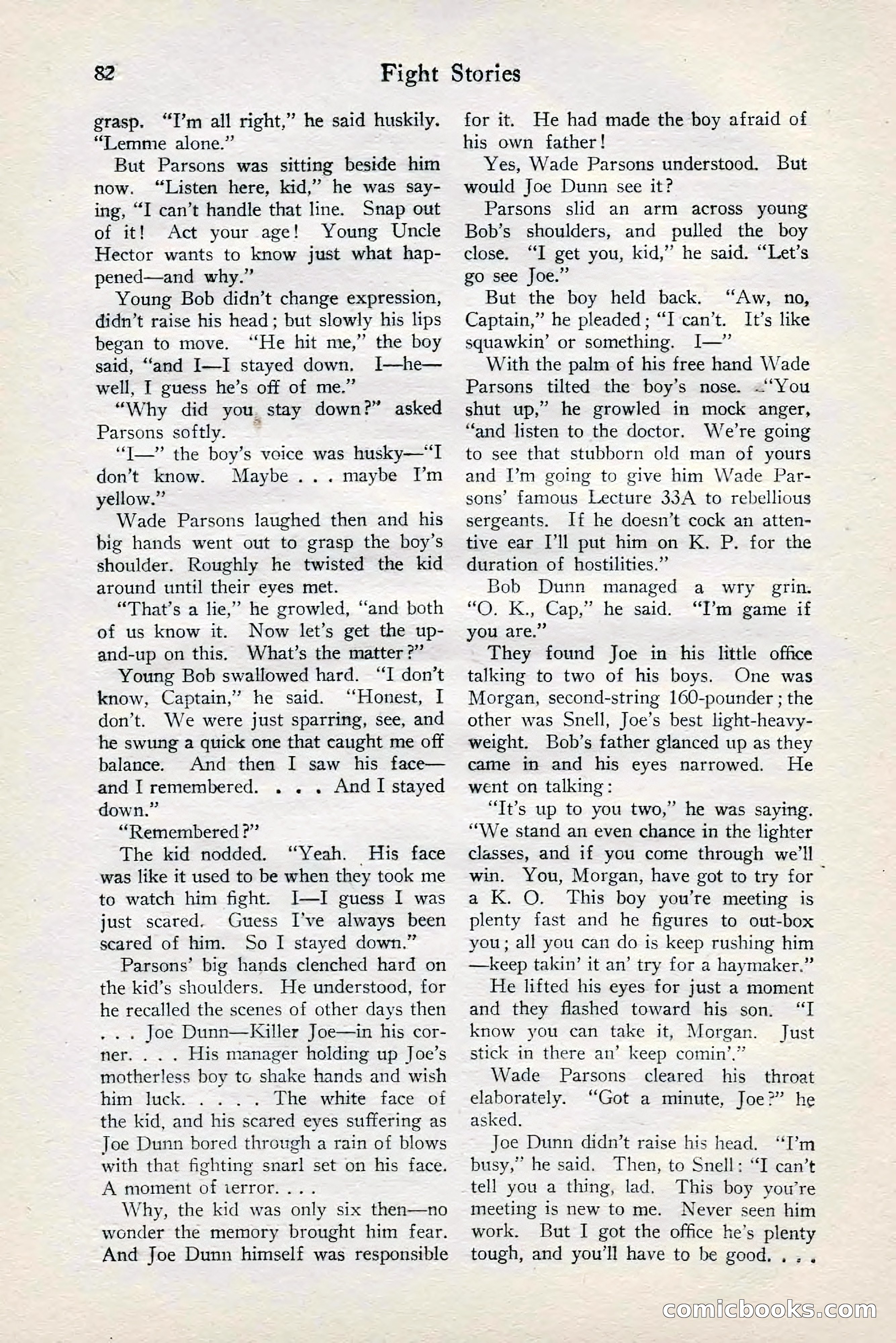 Fight Stories, June 1928 — page 84 of 132