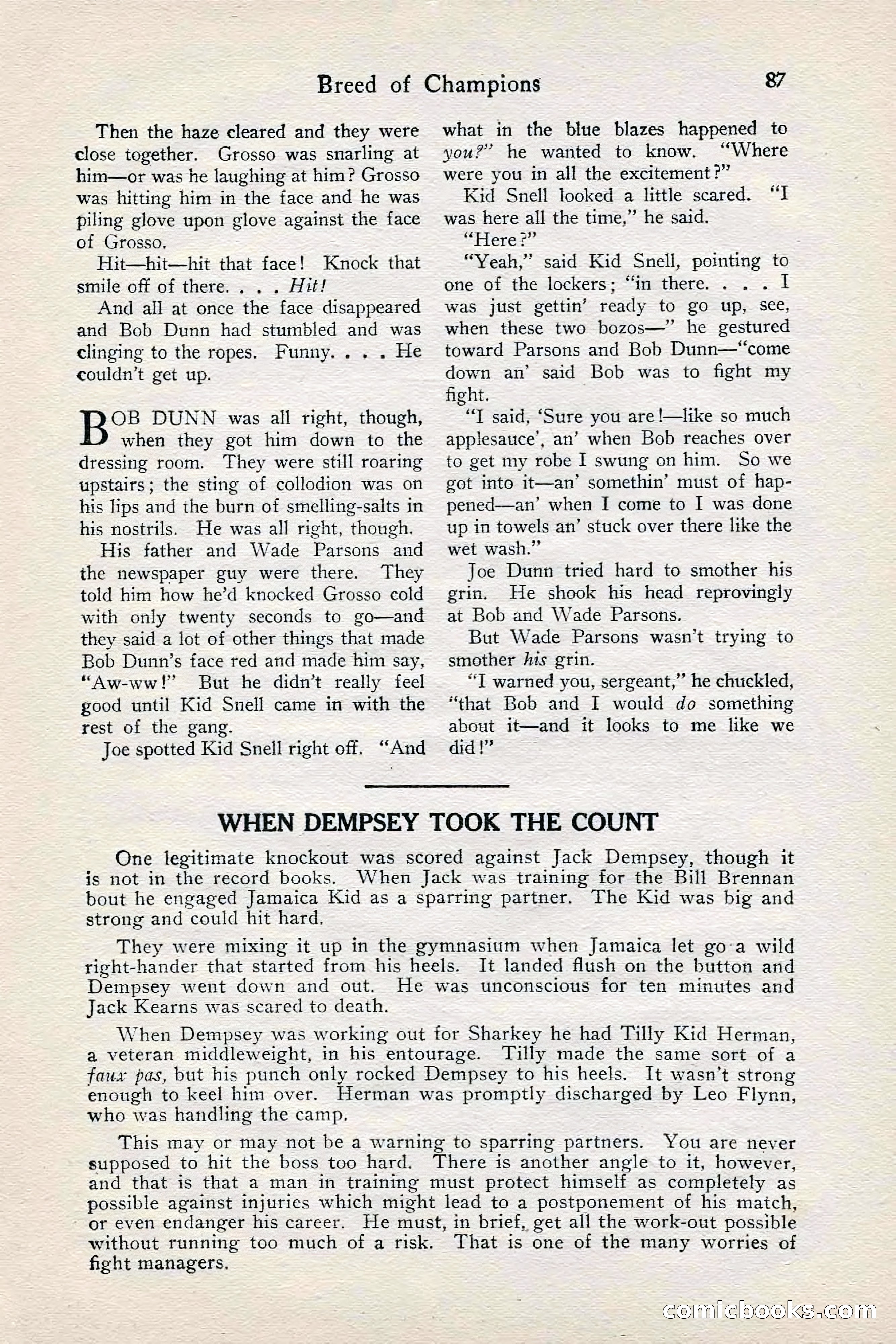Fight Stories, June 1928 — page 89 of 132