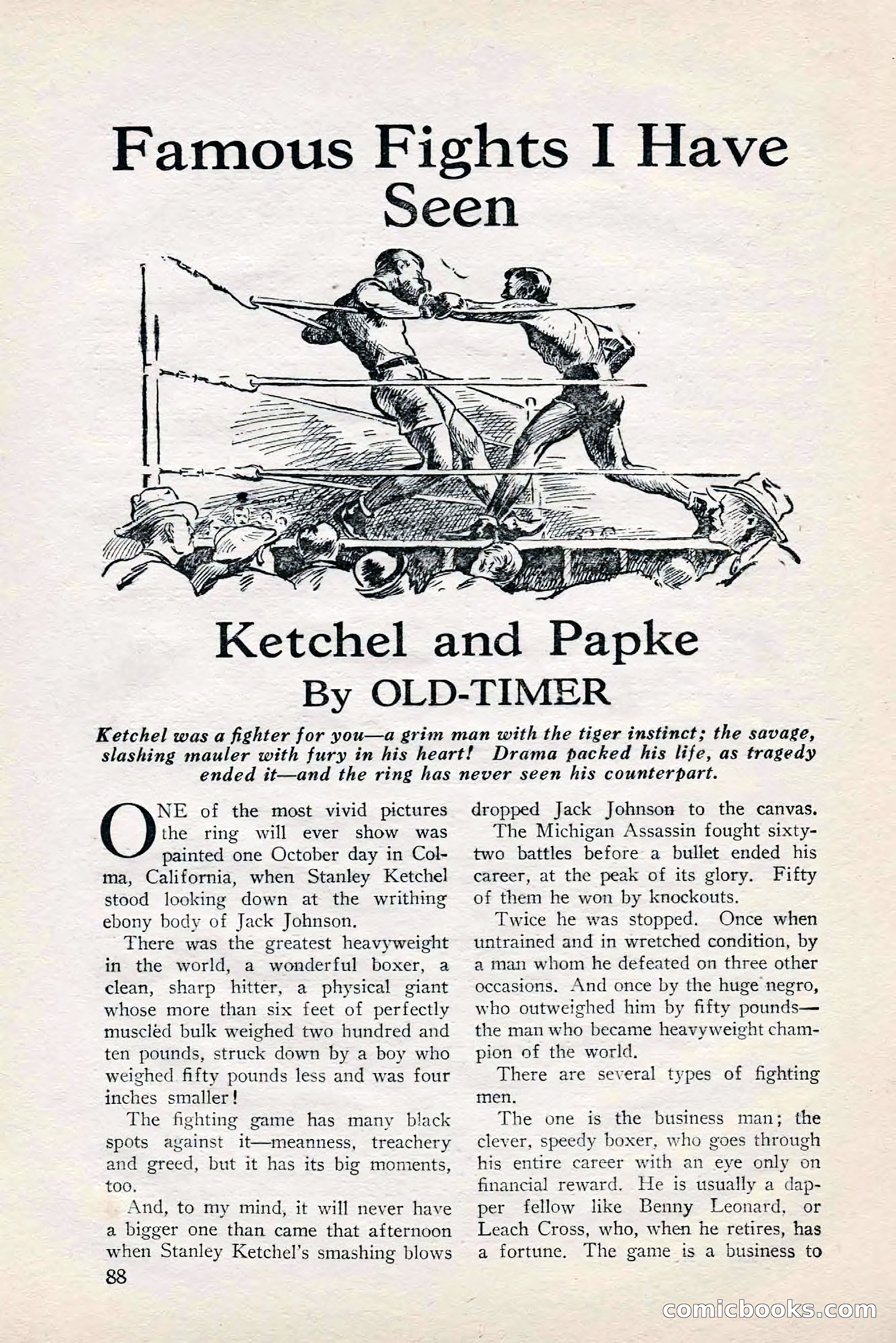 Fight Stories, June 1928 — page 90 of 132