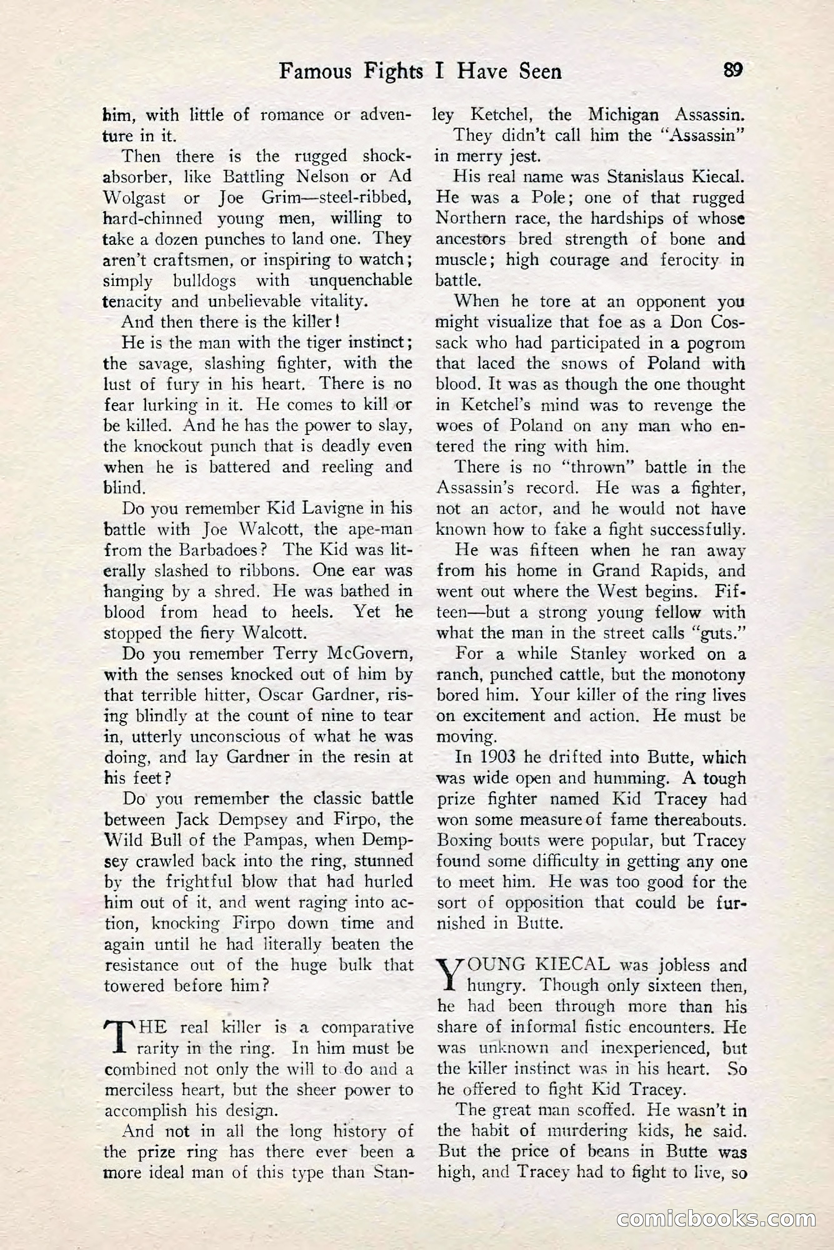 Fight Stories, June 1928 — page 91 of 132