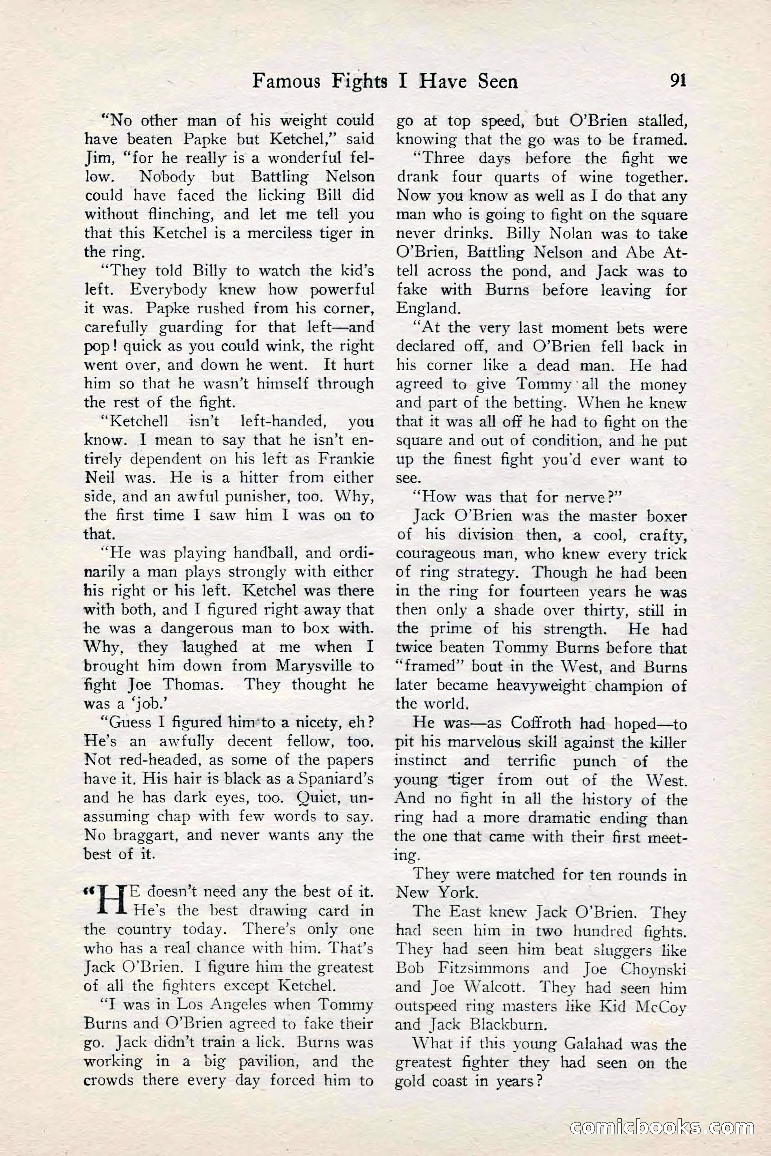 Fight Stories, June 1928 — page 93 of 132