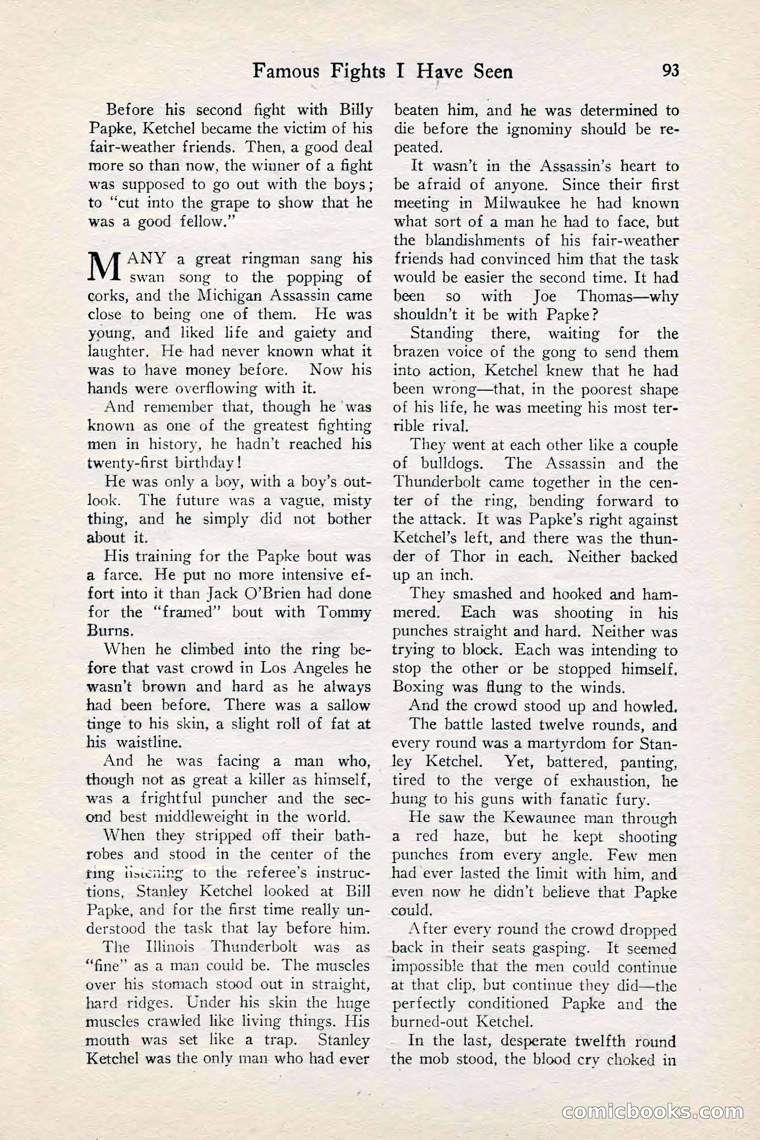 Fight Stories, June 1928 — page 95 of 132