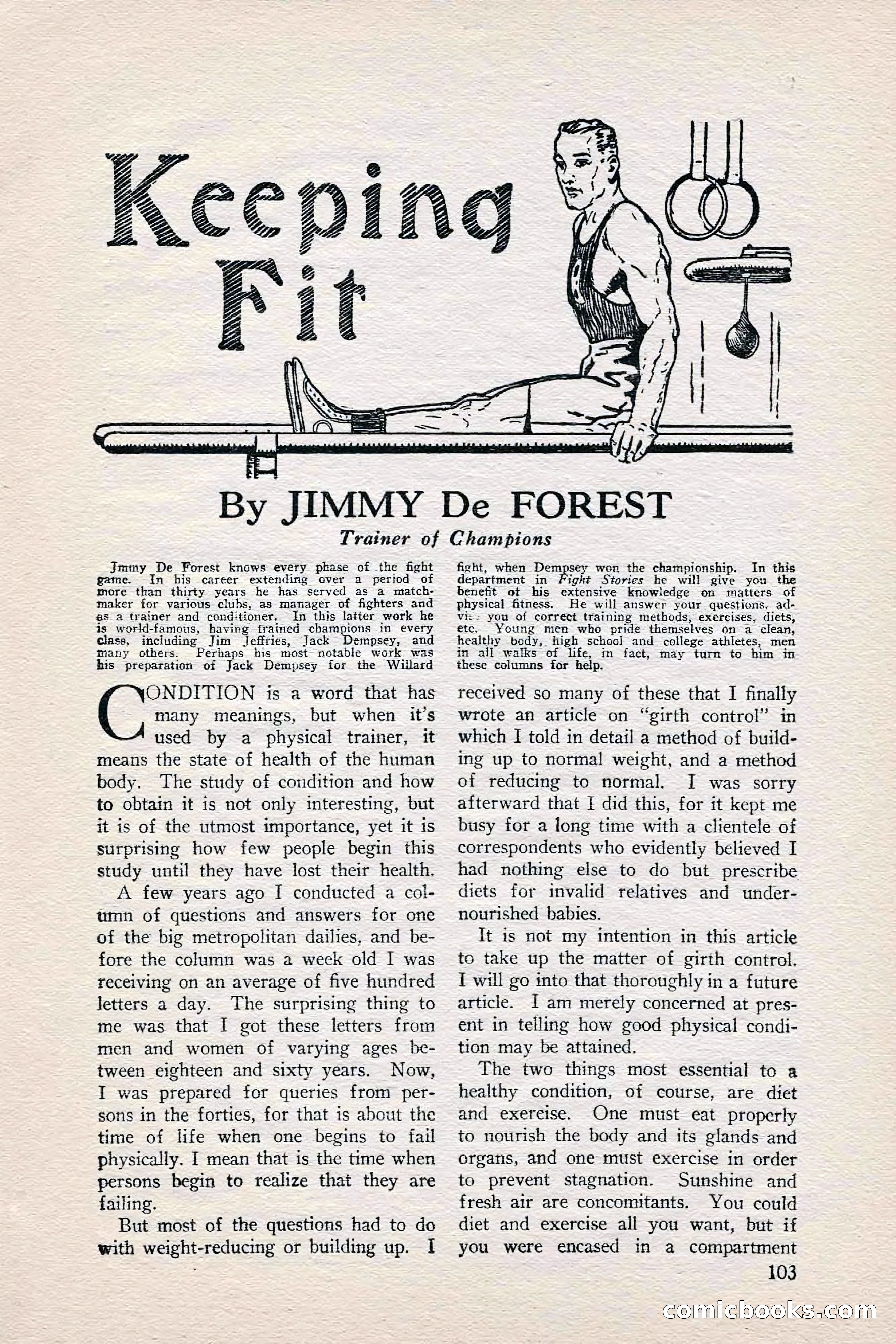 Fight Stories, June 1928 — page 105 of 132