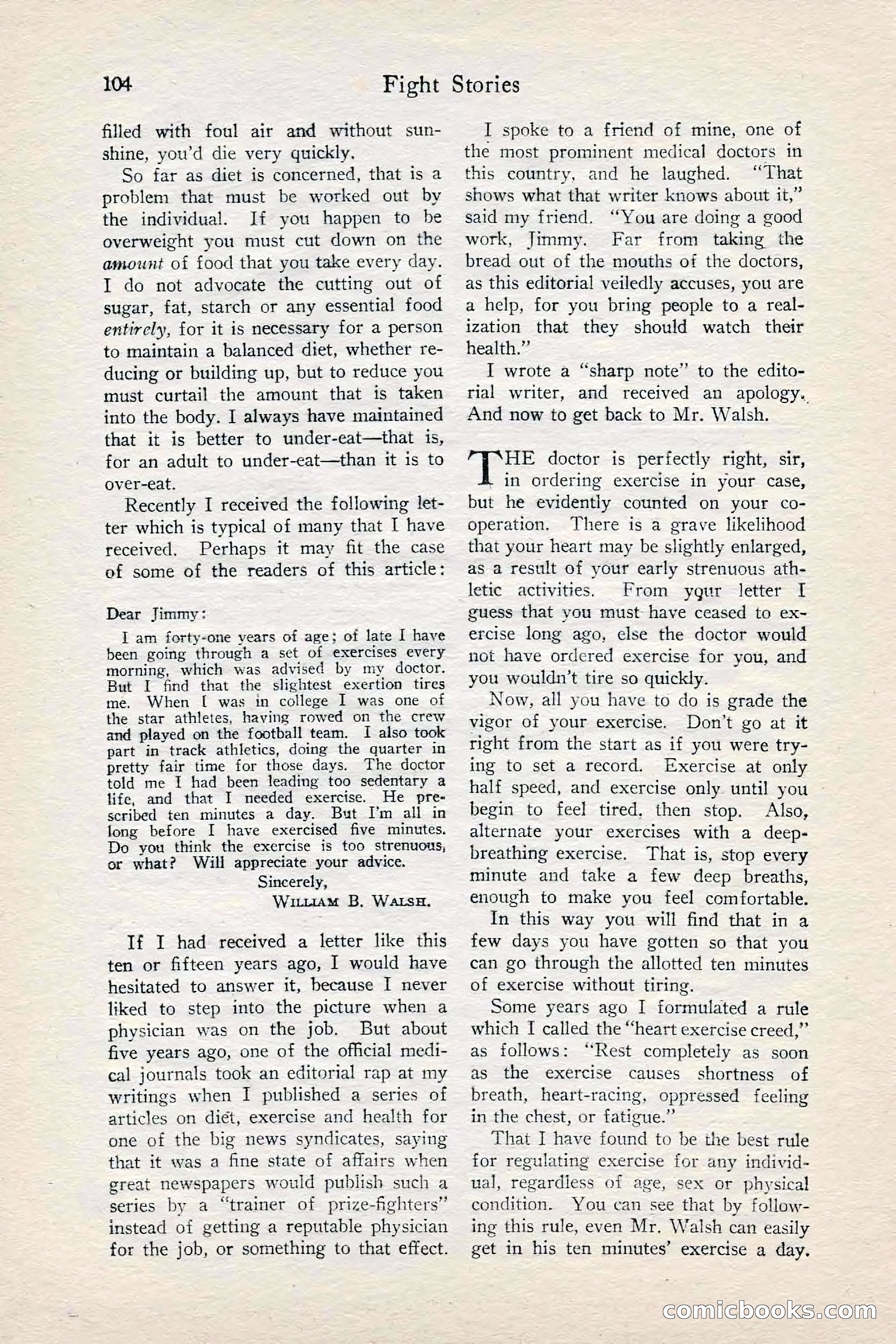 Fight Stories, June 1928 — page 106 of 132