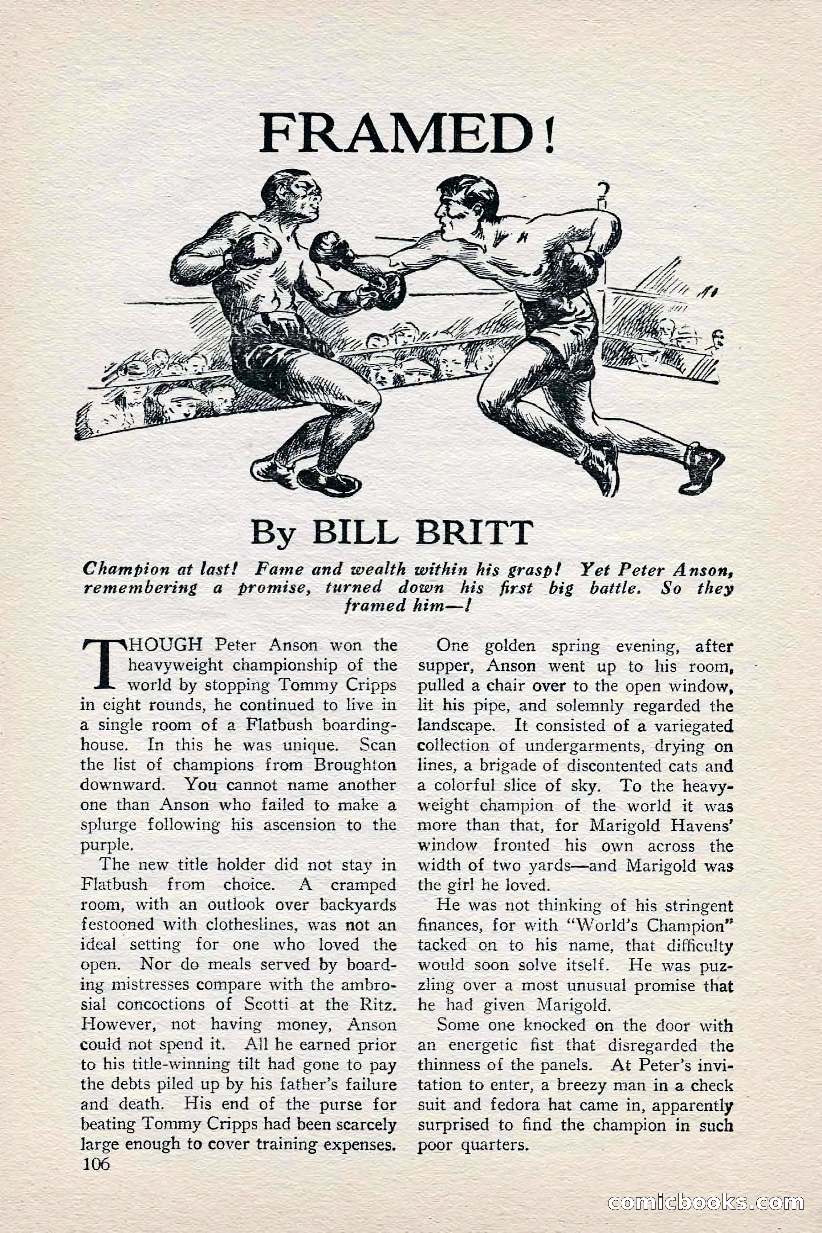 Fight Stories, June 1928 — page 108 of 132