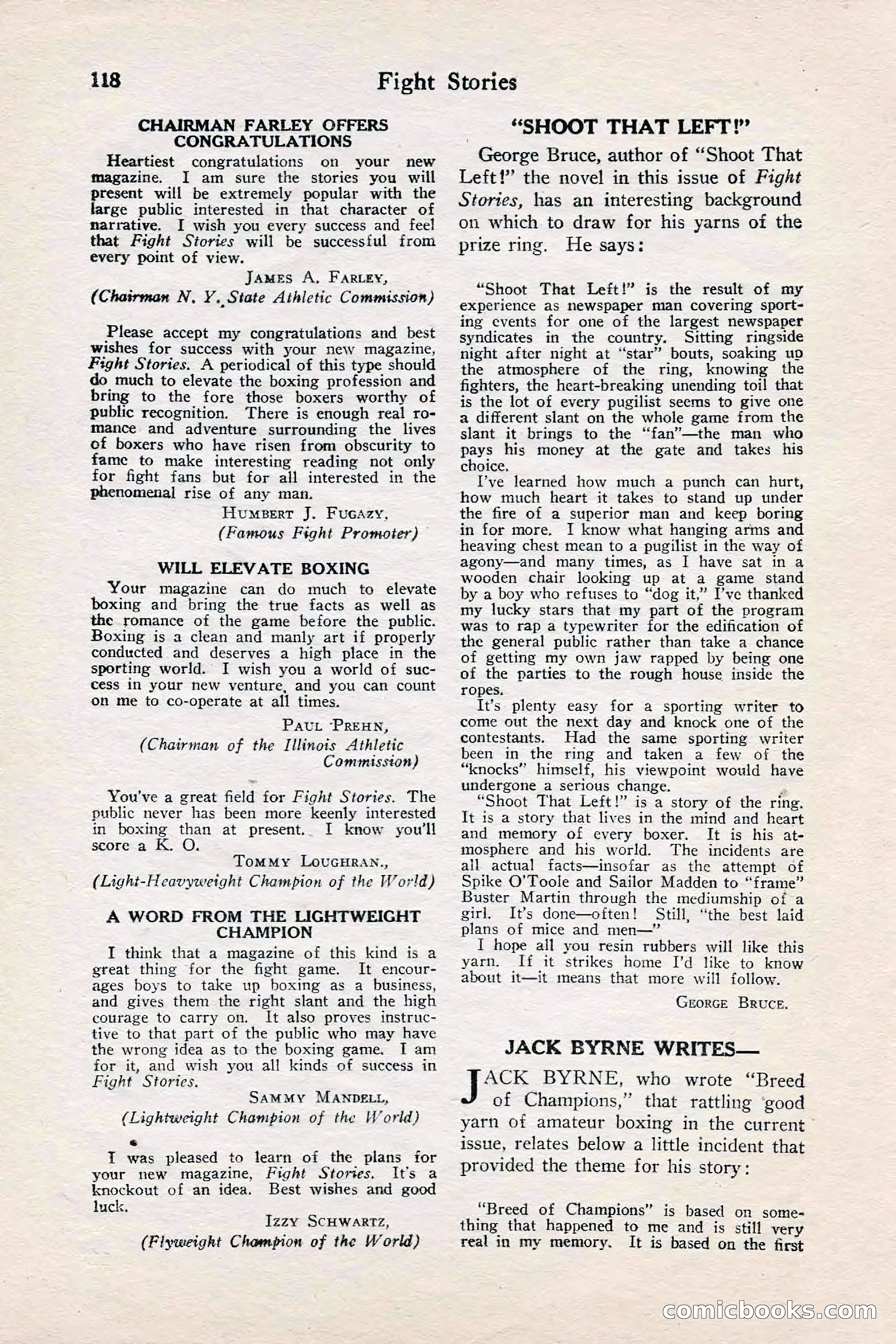 Fight Stories, June 1928 — page 120 of 132