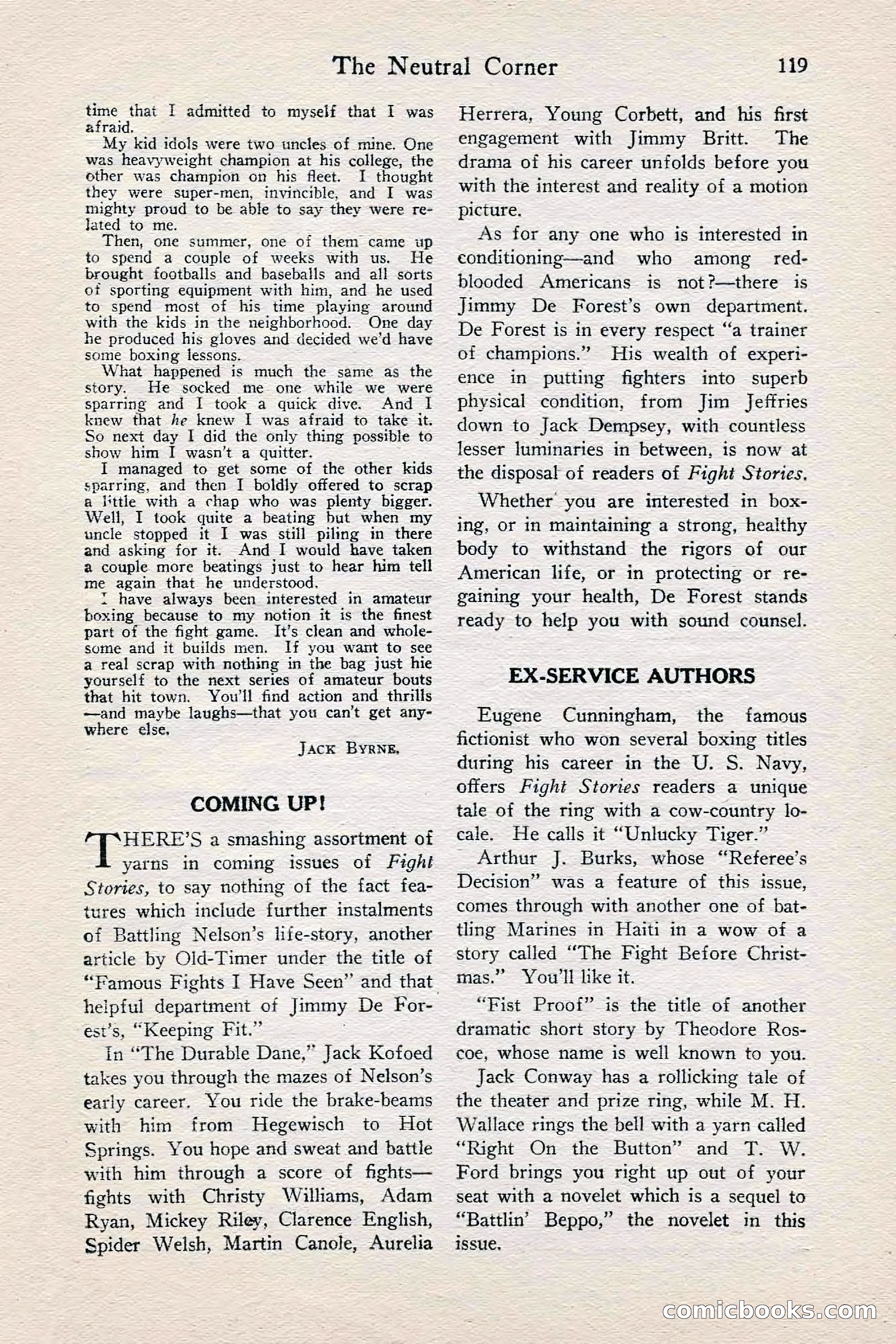 Fight Stories, June 1928 — page 121 of 132