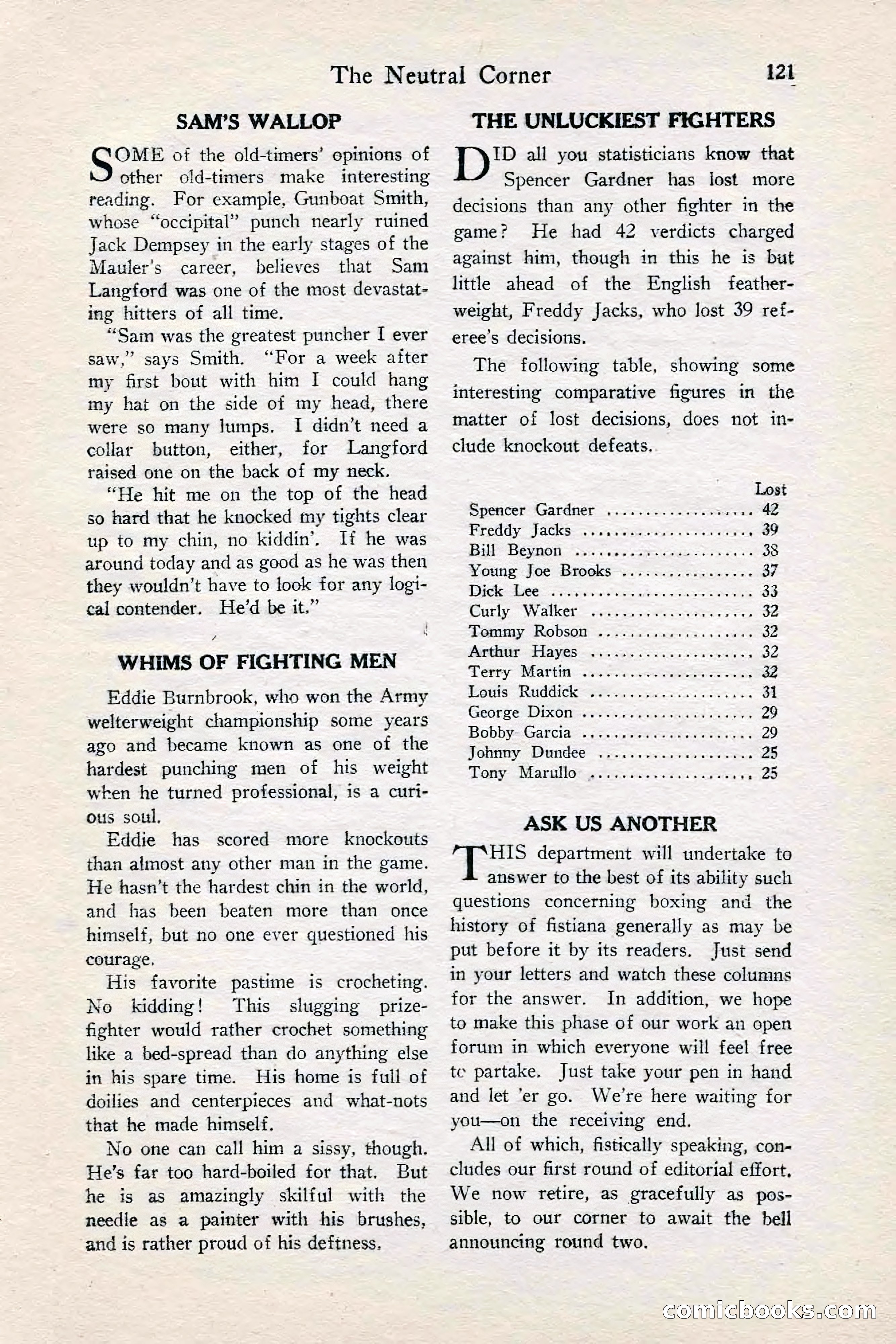 Fight Stories, June 1928 — page 123 of 132