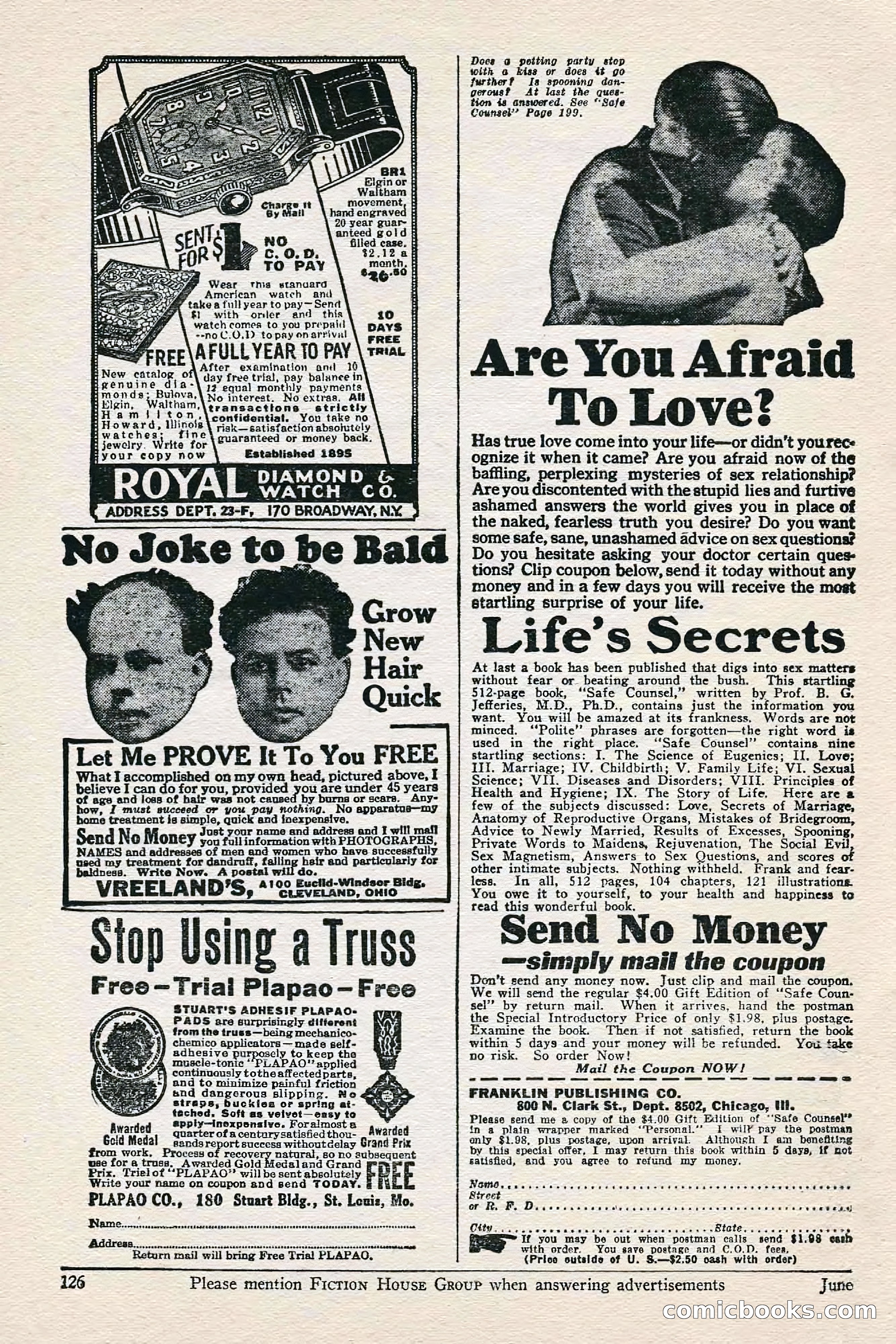 Fight Stories, June 1928 — page 128 of 132