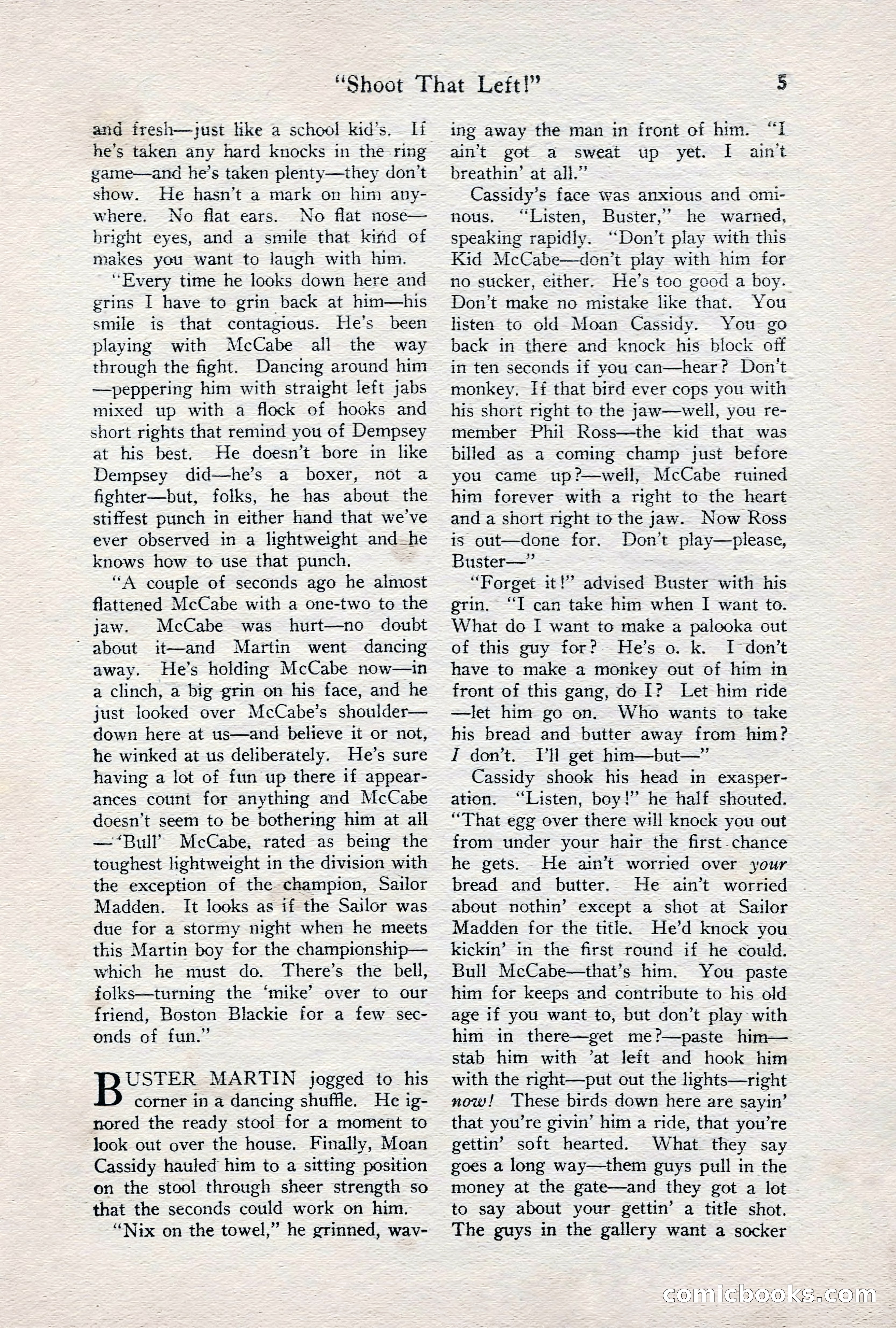 Fight Stories, June 1928 — page 7 of 133
